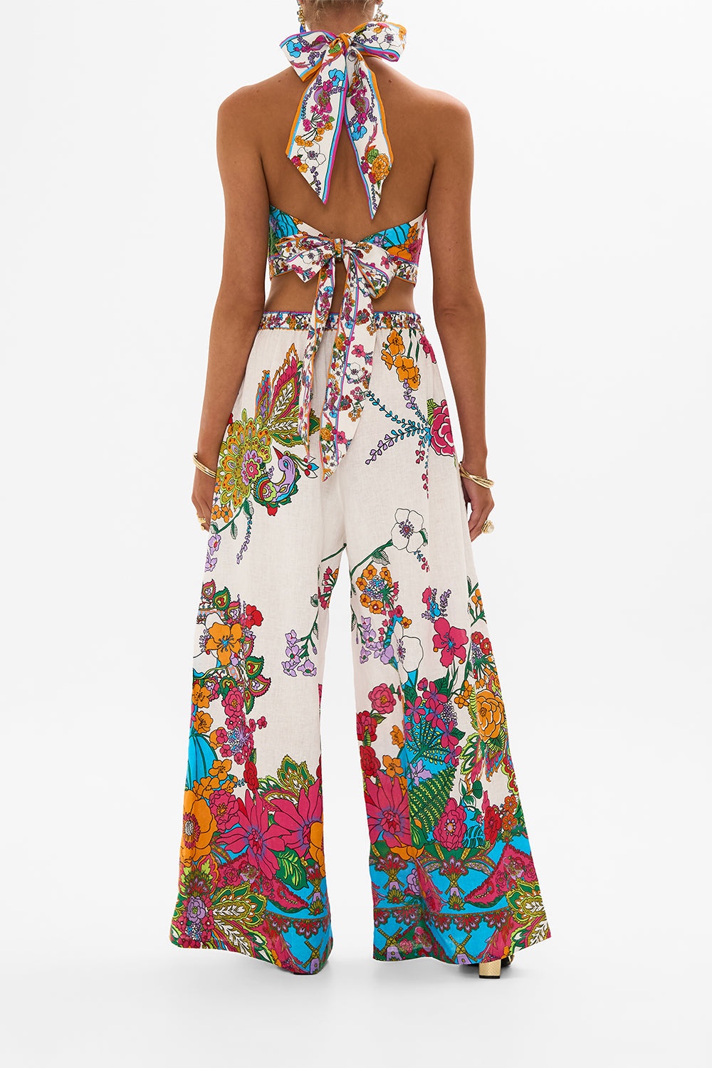 WIDE LEG TROUSER WITH FRONT POCKETS - 3