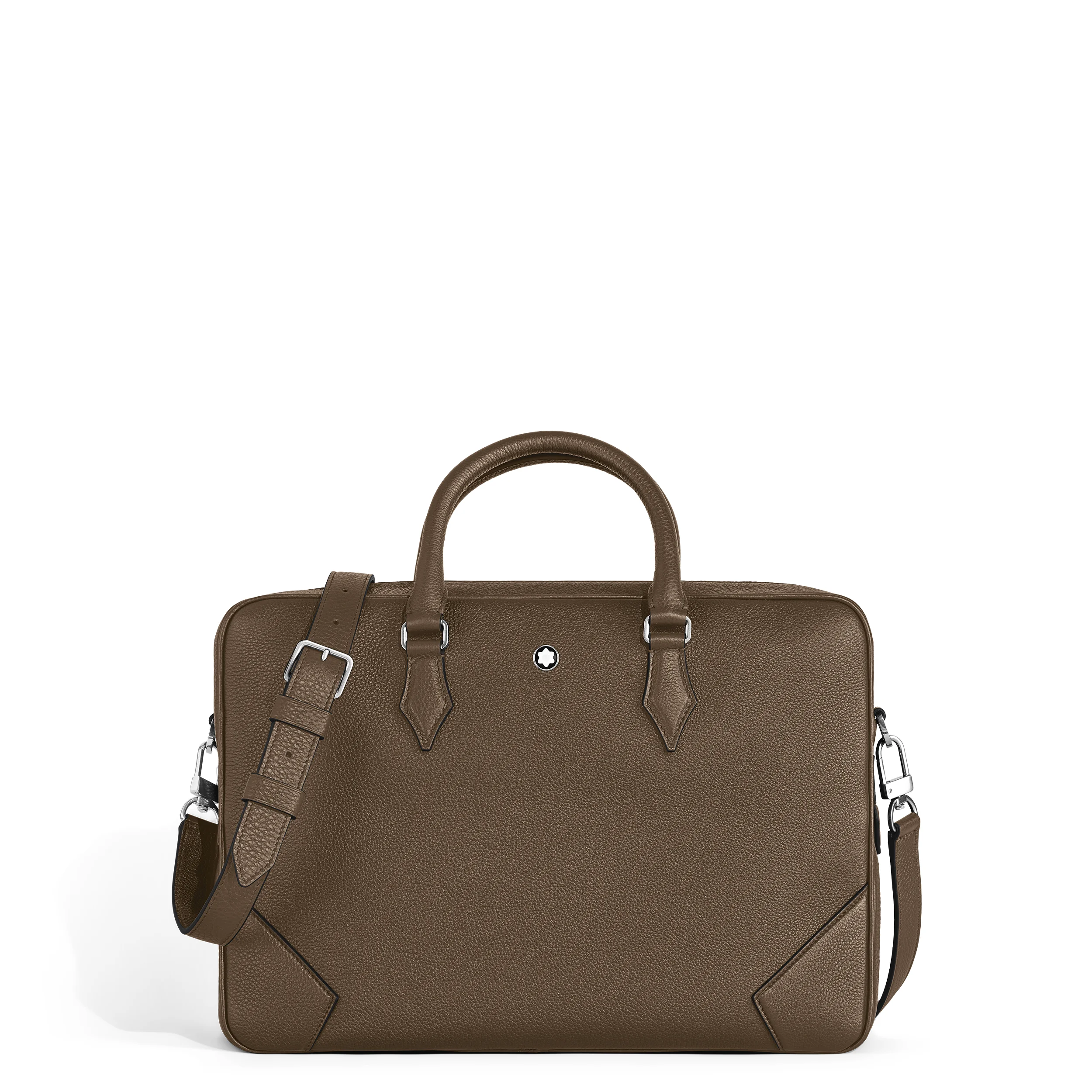 MEDIUM BRIEFCASE IN GRAIN LEATHER - 1
