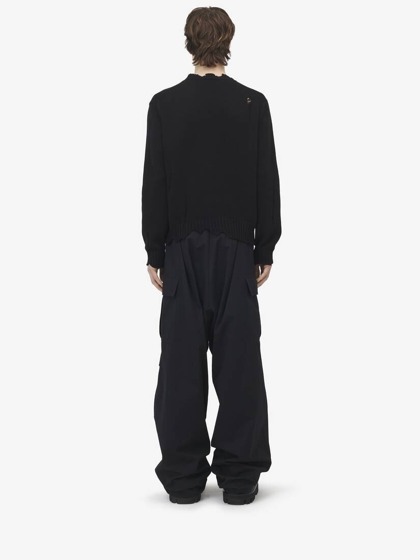 Distressed Skull Jumper - 5
