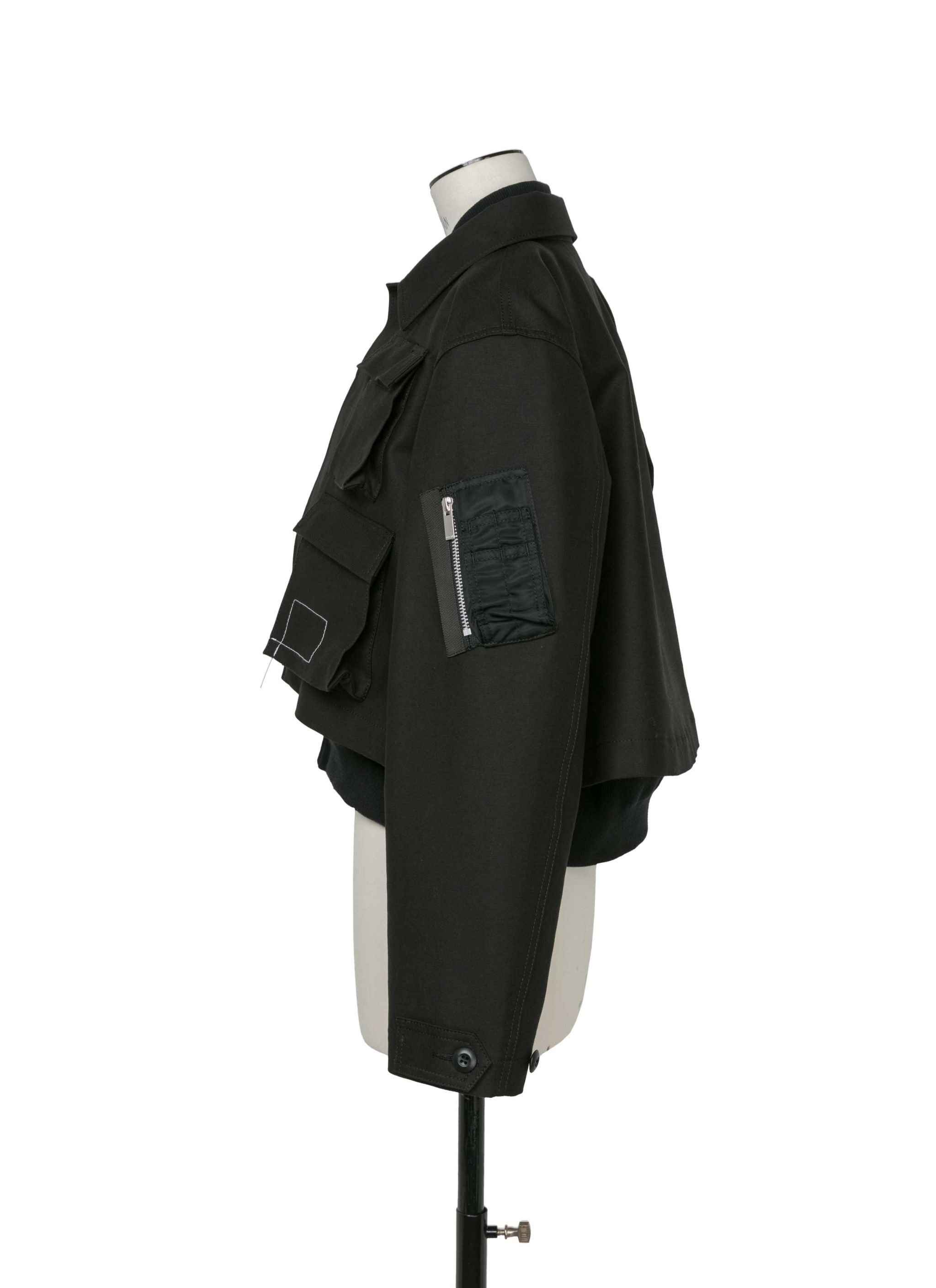 sacai WTAPS Cotton Back Satin x Nylon Twill Jacket | REVERSIBLE