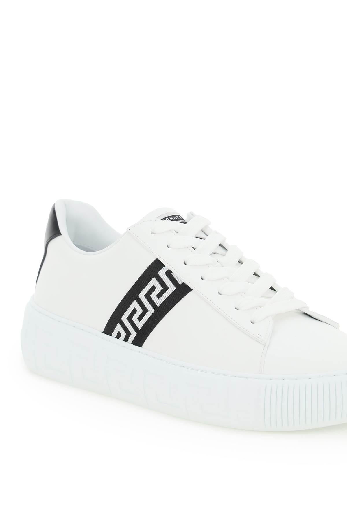 LEATHER GRECA SNEAKERS - 4