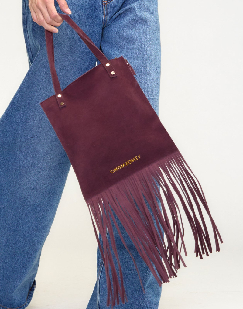 Felicity Fringe Suede Tote 3