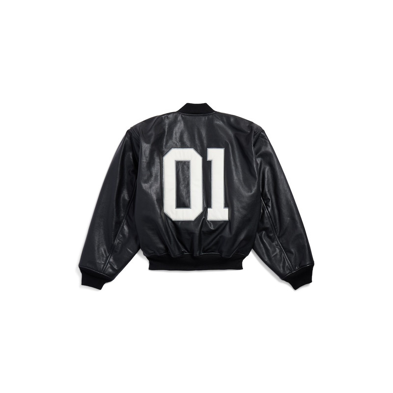 BALENCIAGA Men's Basketball Series - Bomber in Black/white outlook