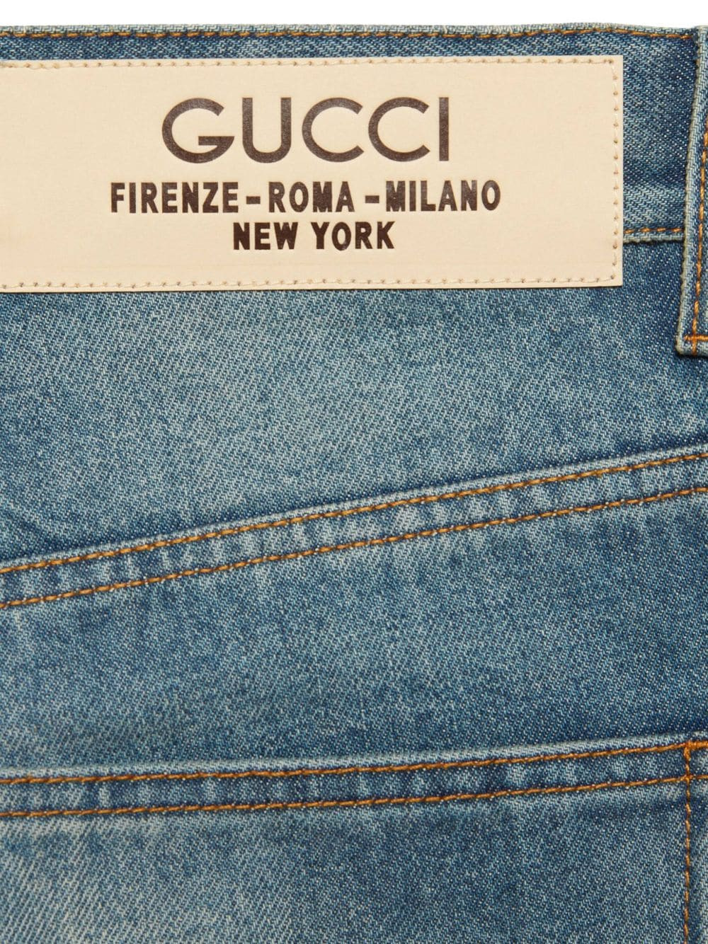 Gucci Men Denim Trousers With Label - 3