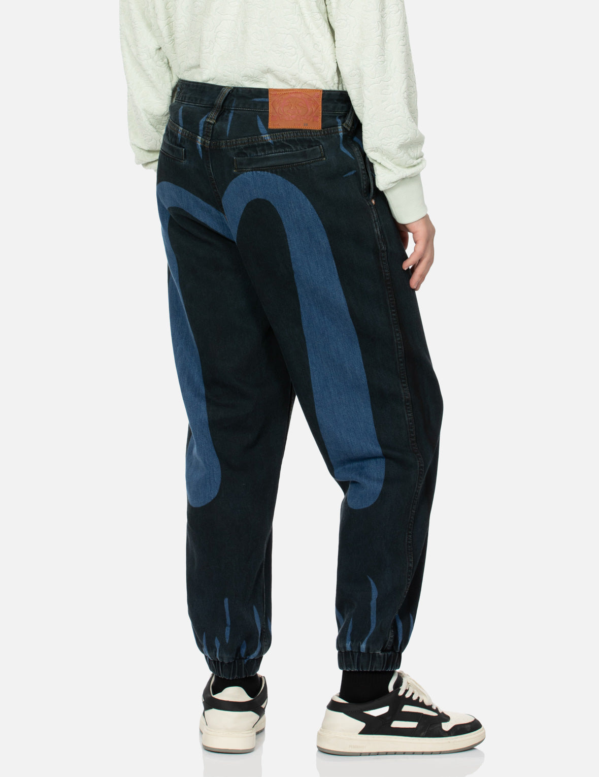 OVERDYE DAICOCK WIDE-LEG DENIM JOGGERS - 7