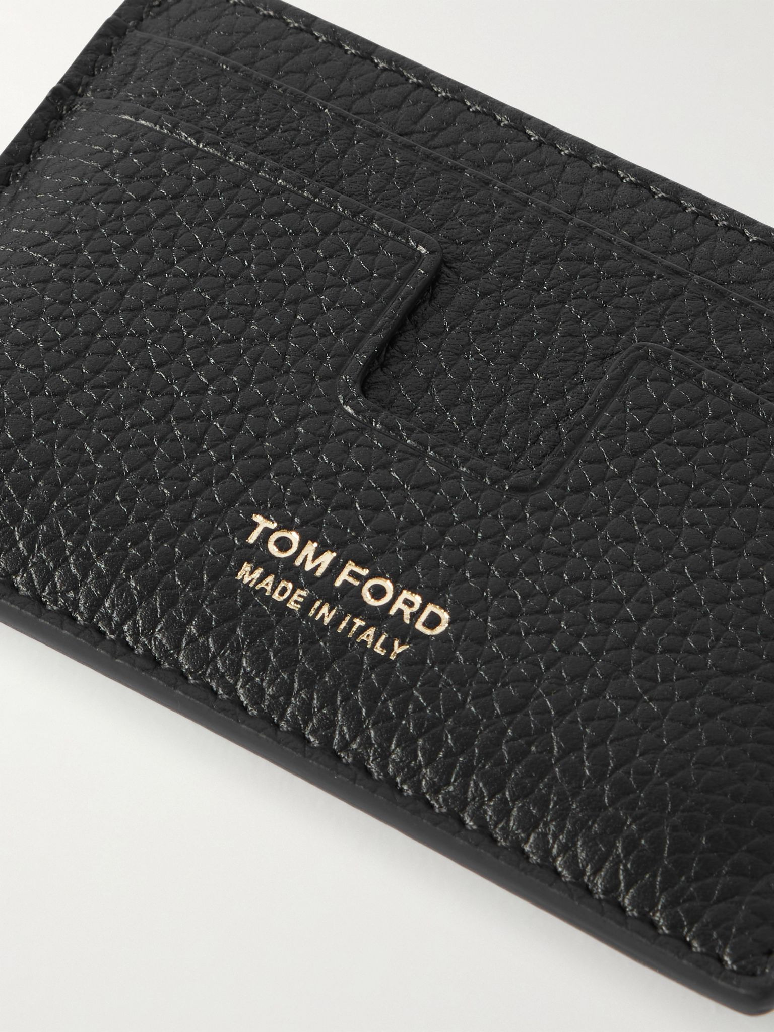 Full-Grain Leather Cardholder Black - 3