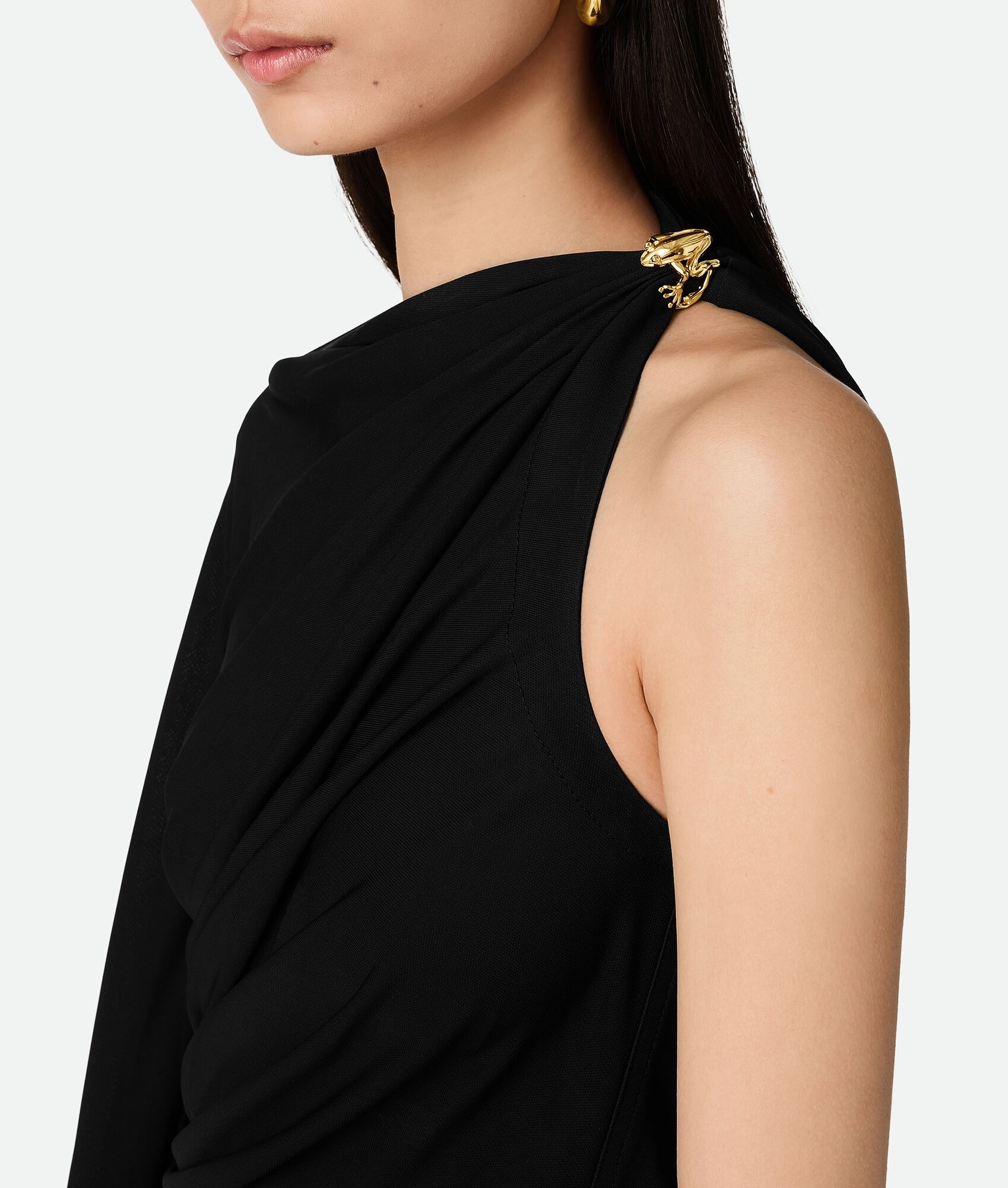 Viscose Jersey Draped Dress - 4