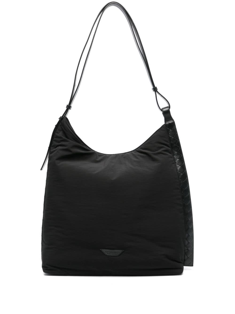 Intrecciato-trim padded shoulder bag - 1