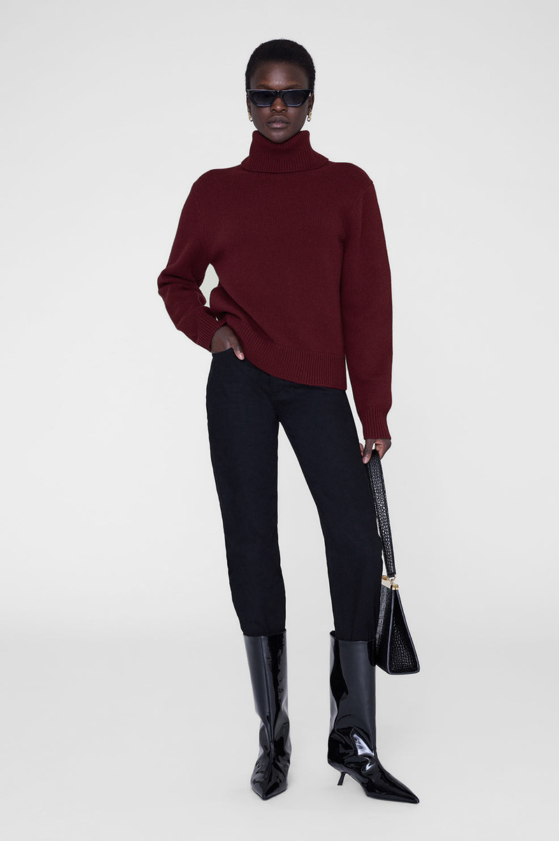 ANINE BING Idra Sweater - Cabernet outlook