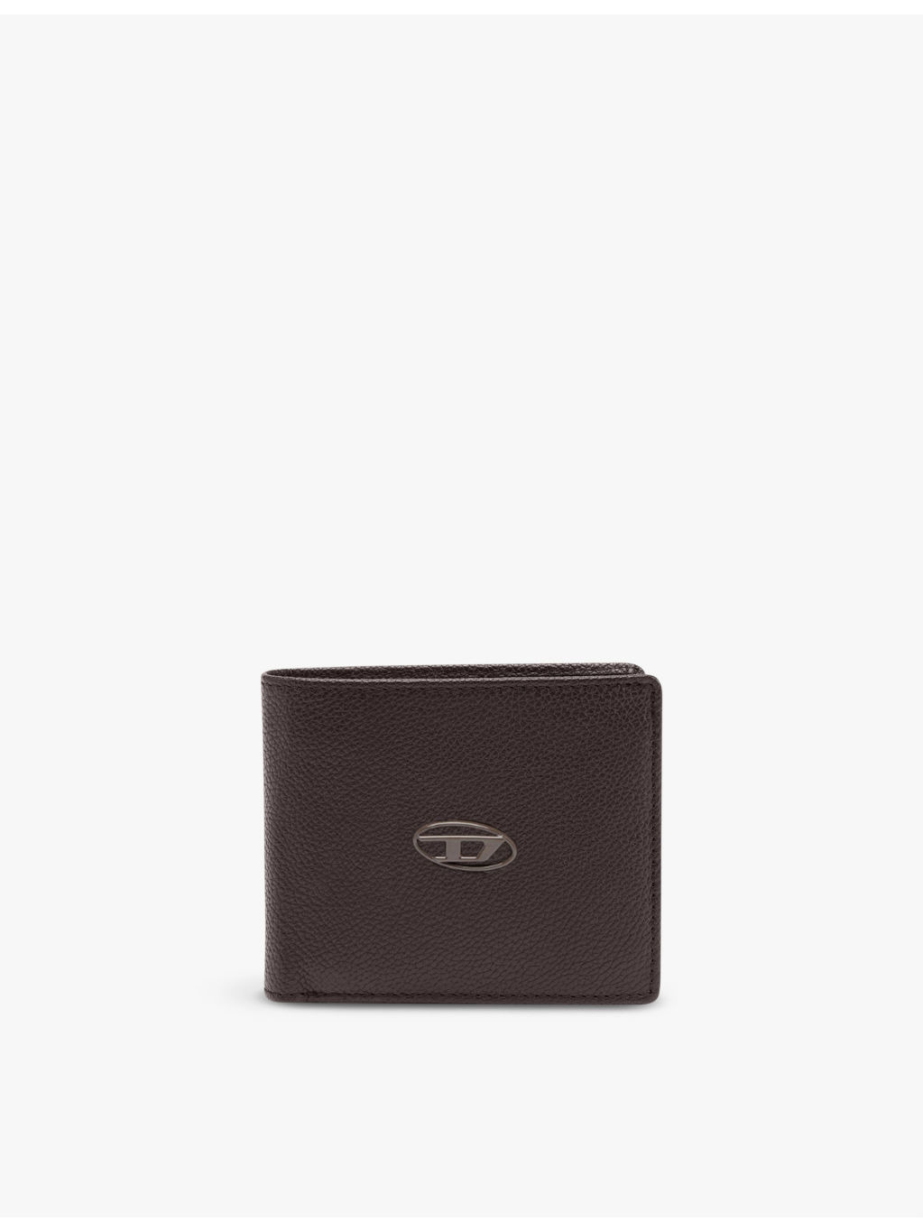 Logo-badge bi-fold leather waller - 1