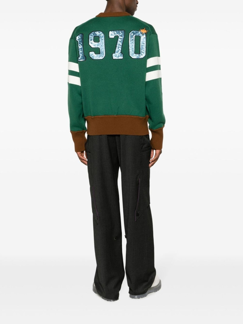 KENZO logo-embroidered wool-blend jumper outlook