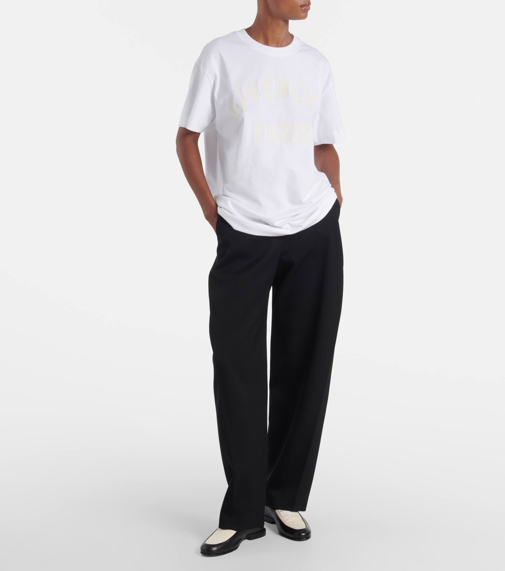 Paris logo cotton jersey T-shirt - 2