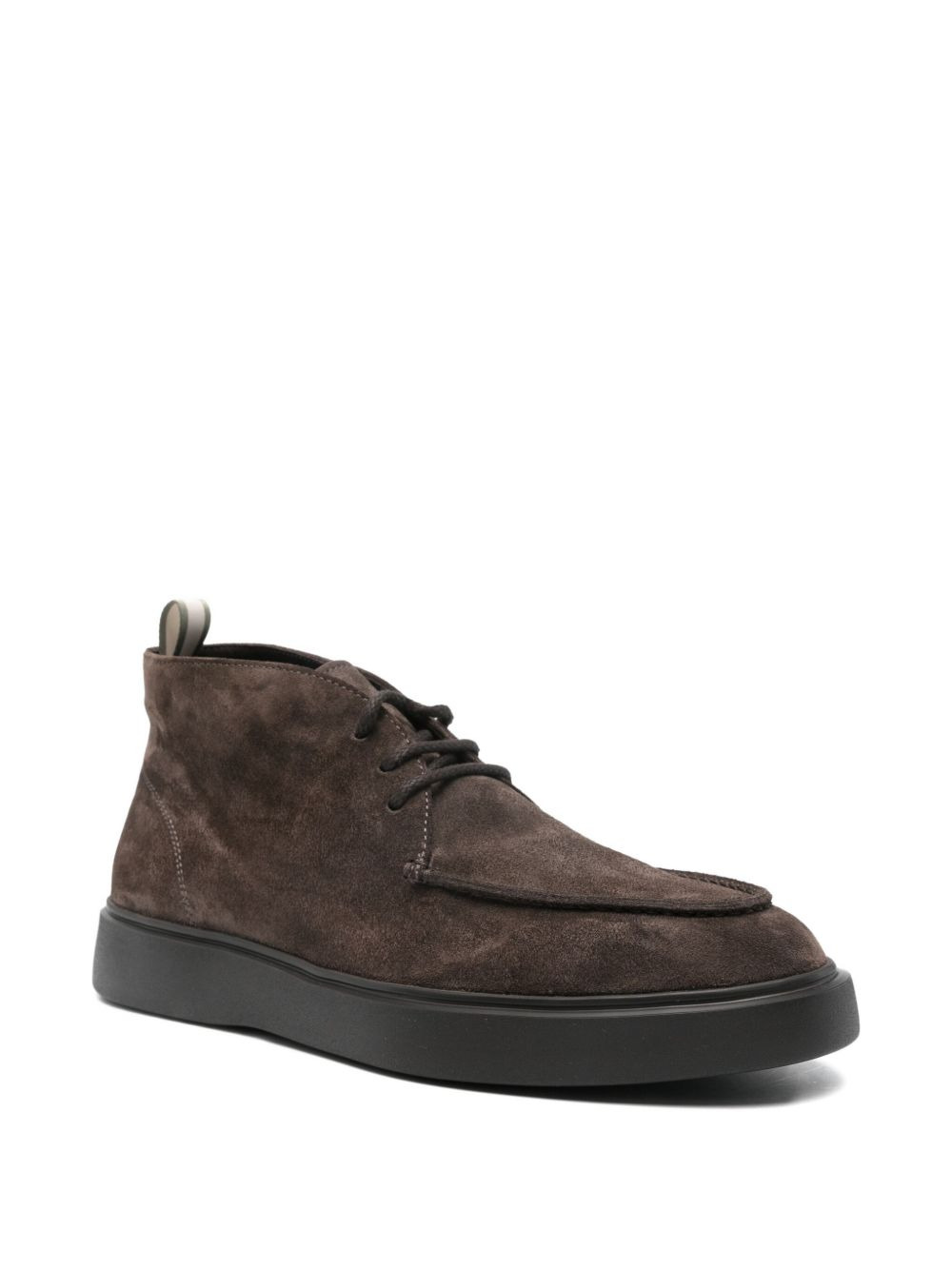suede lace-up boots - 2