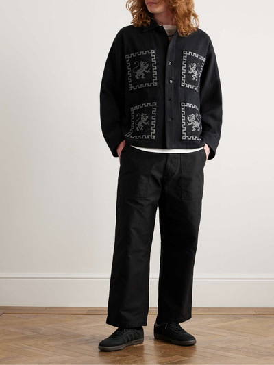 NEIGHBORHOOD Embroidered Cotton and Linen-Blend Jacket outlook