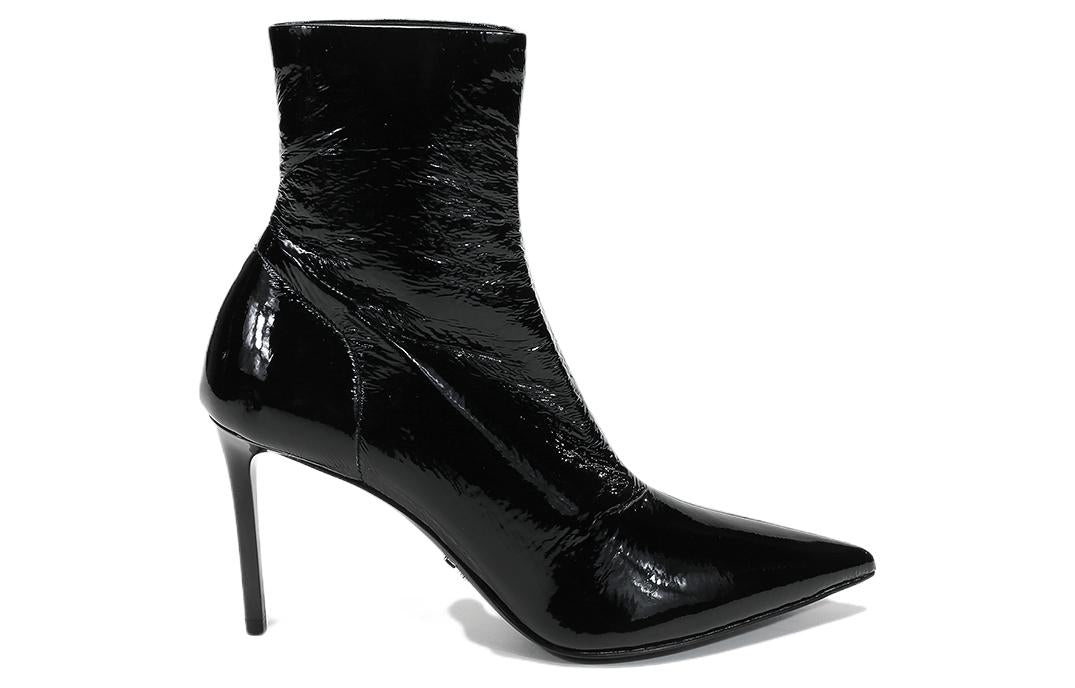 (WMNS) PRADA 90mm Patent Leather Effect Ankle Boots 'Black' 1T003M_3LBK_F0002_F_B085 - 2