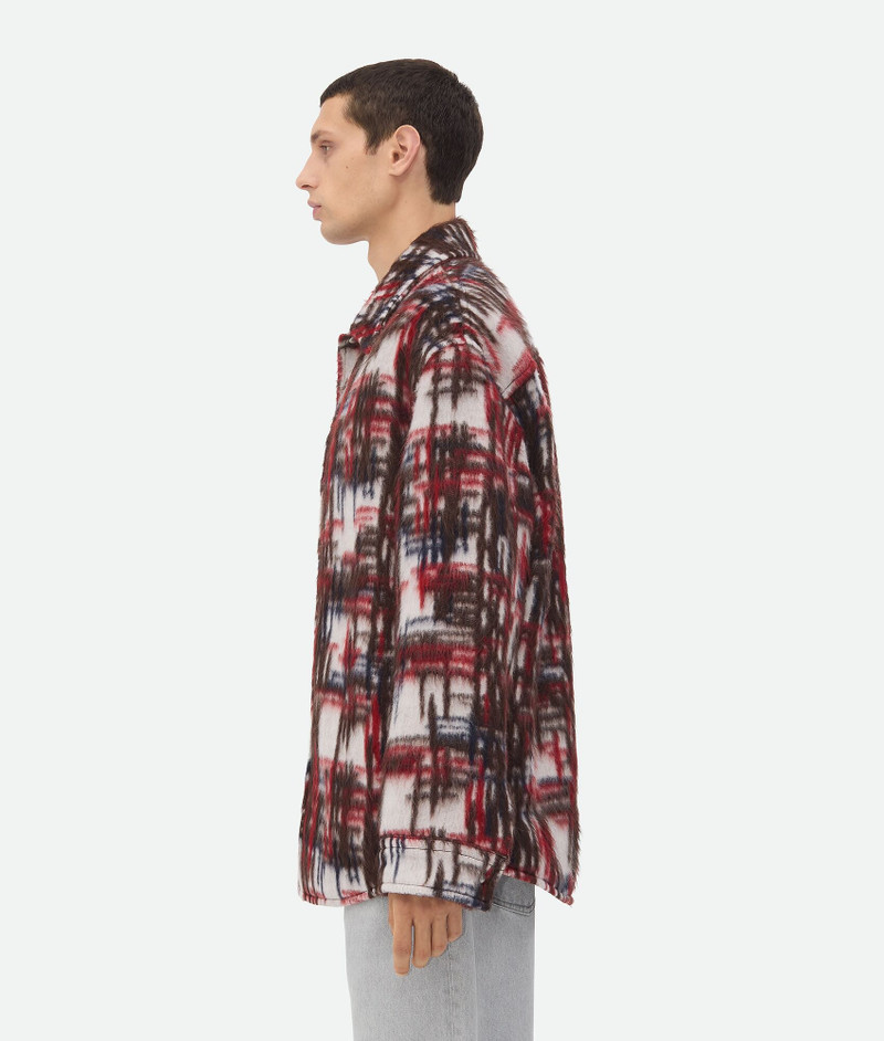 Bottega Veneta Alpaca Check Overshirt outlook