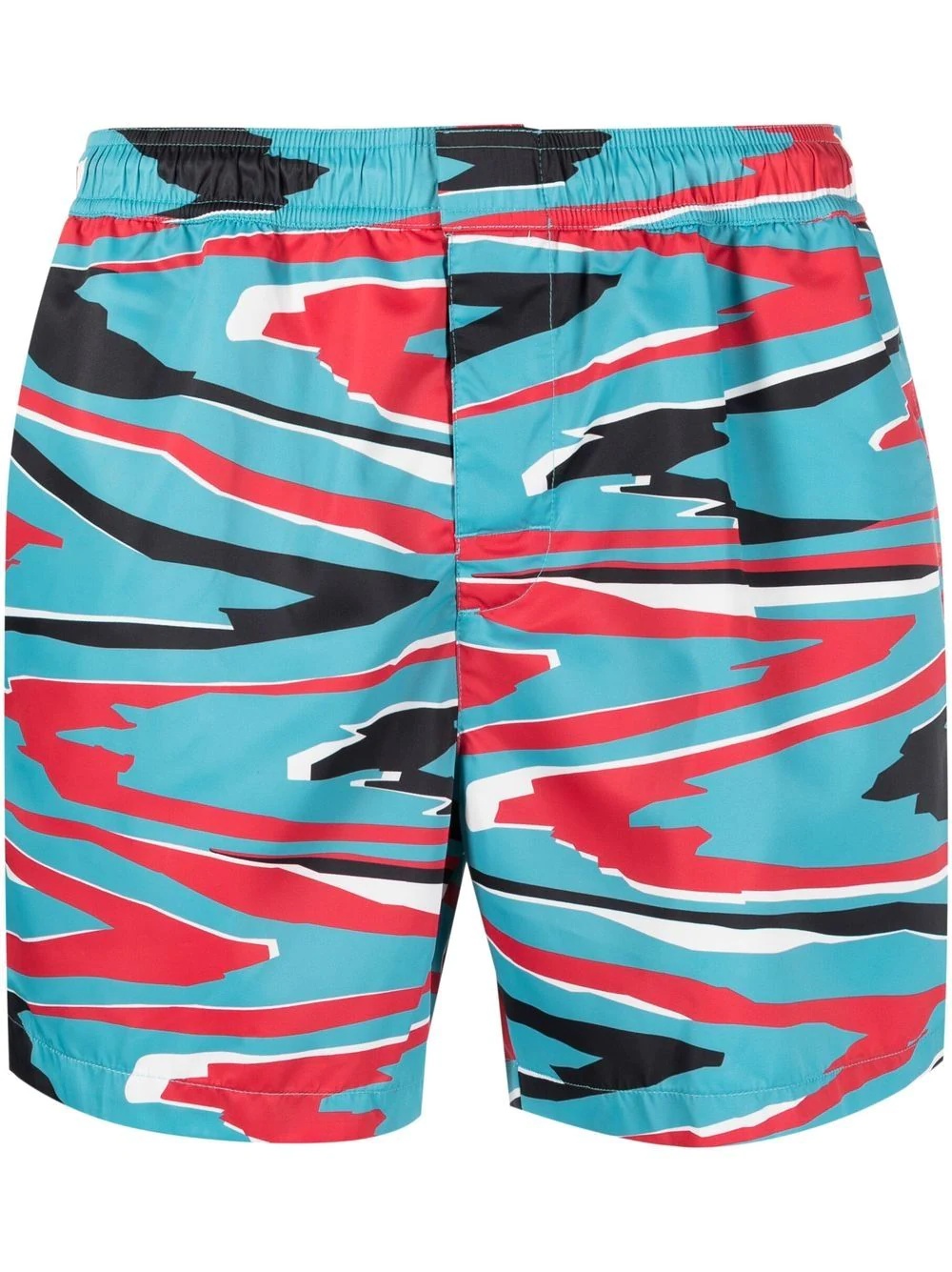 patterned swim shorts - 1