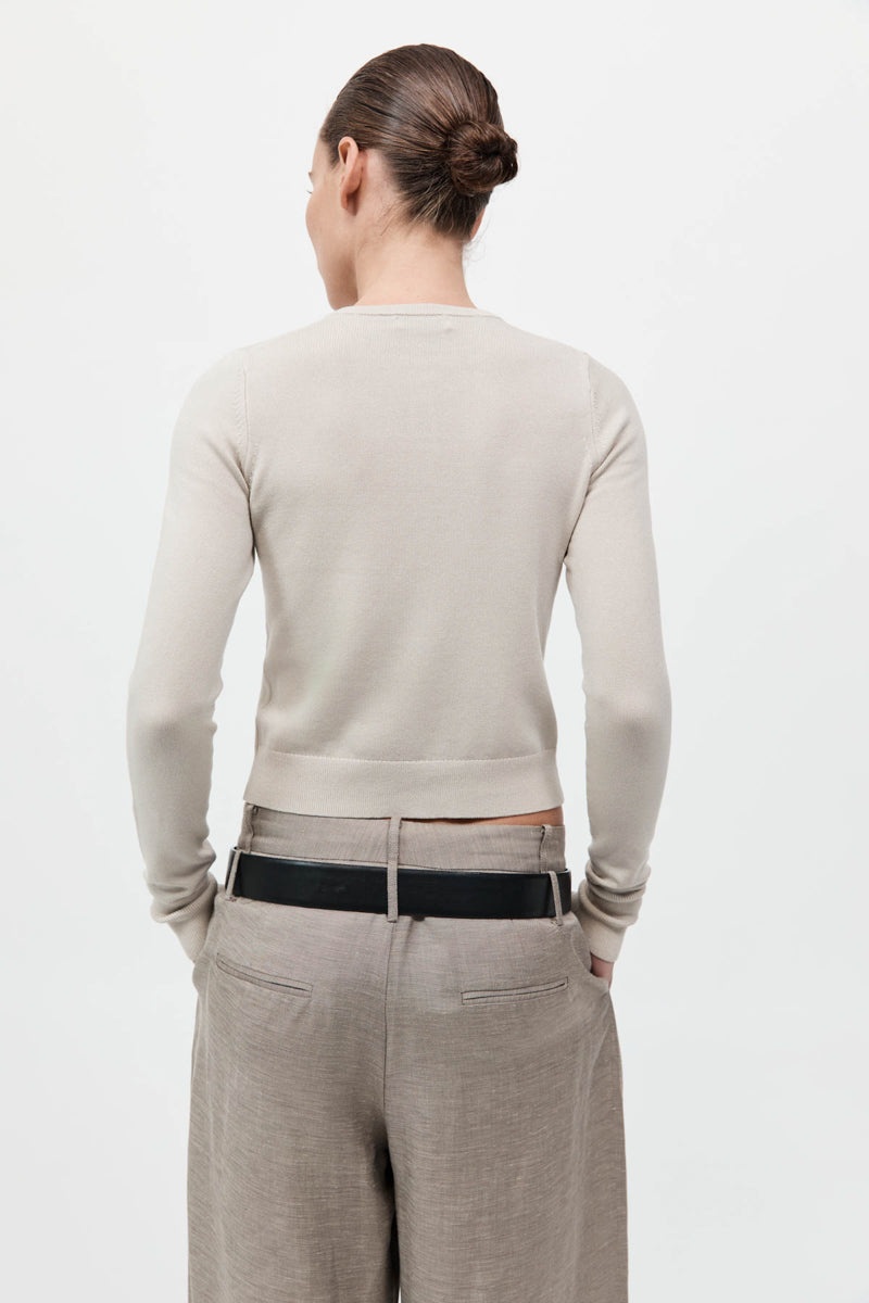 Classic Cardigan - Creme - 6