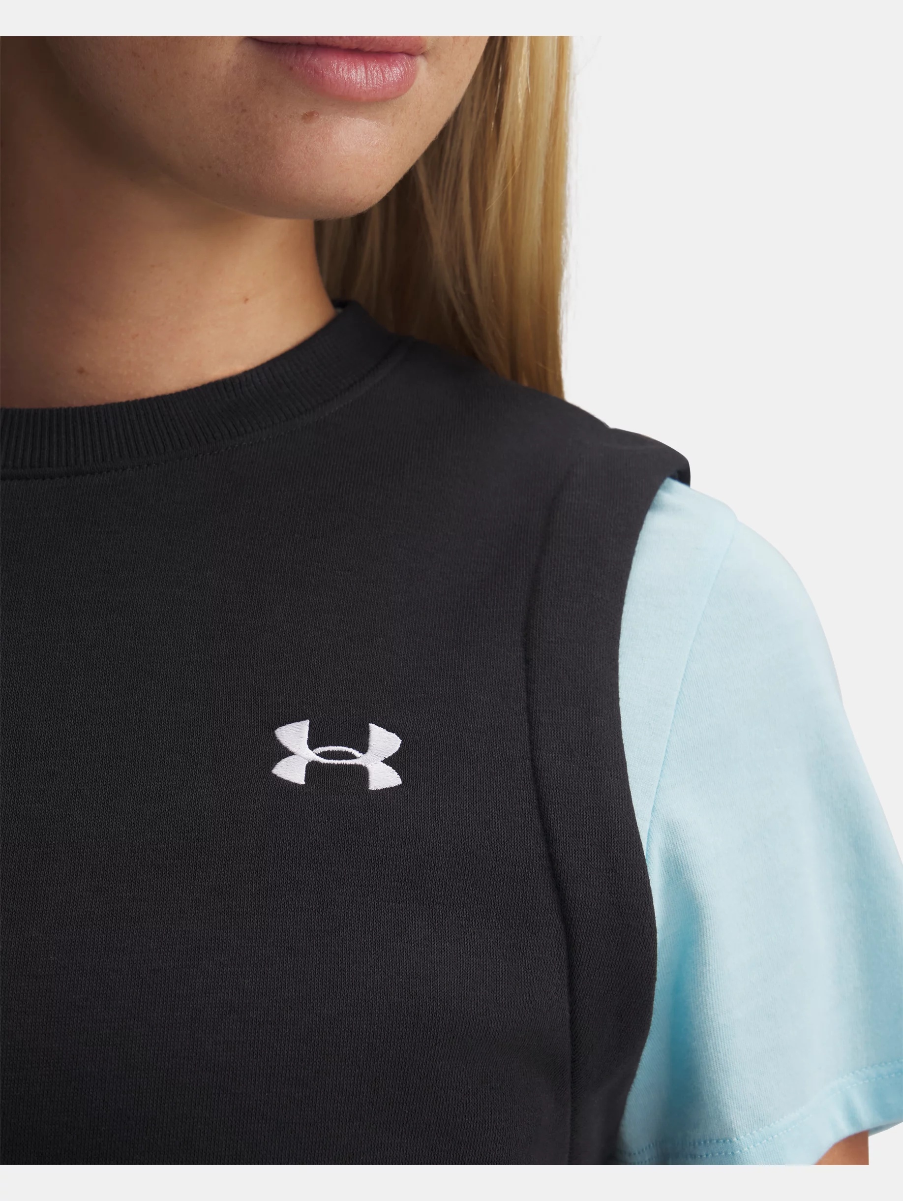 Women's UA Rival Fleece Sleeveless - 3