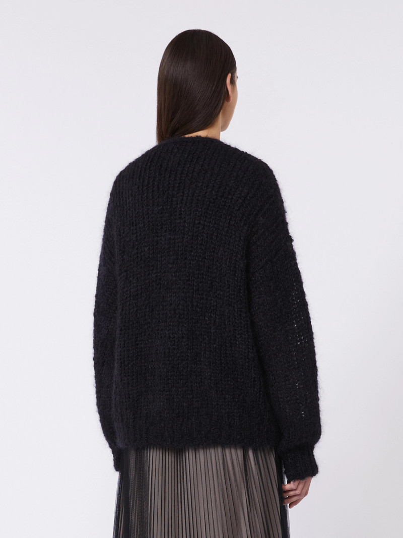 DANZA Mohair cardigan - BLACK 4
