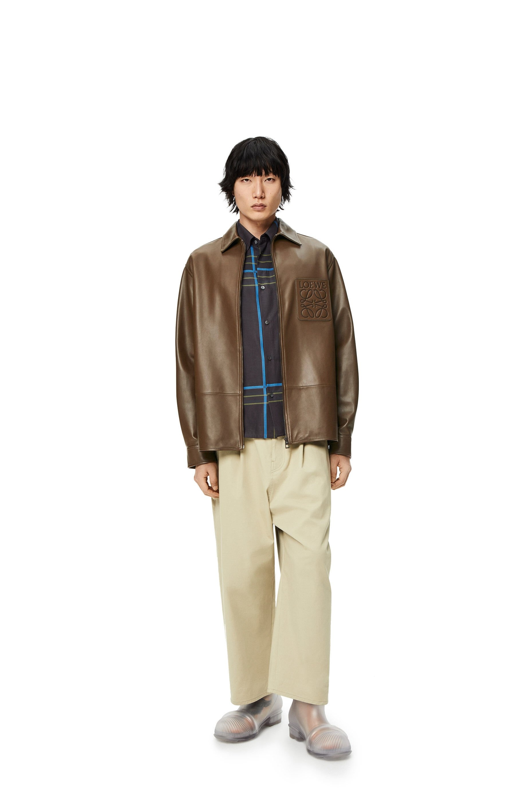 Zip overshirt in nappa - 2