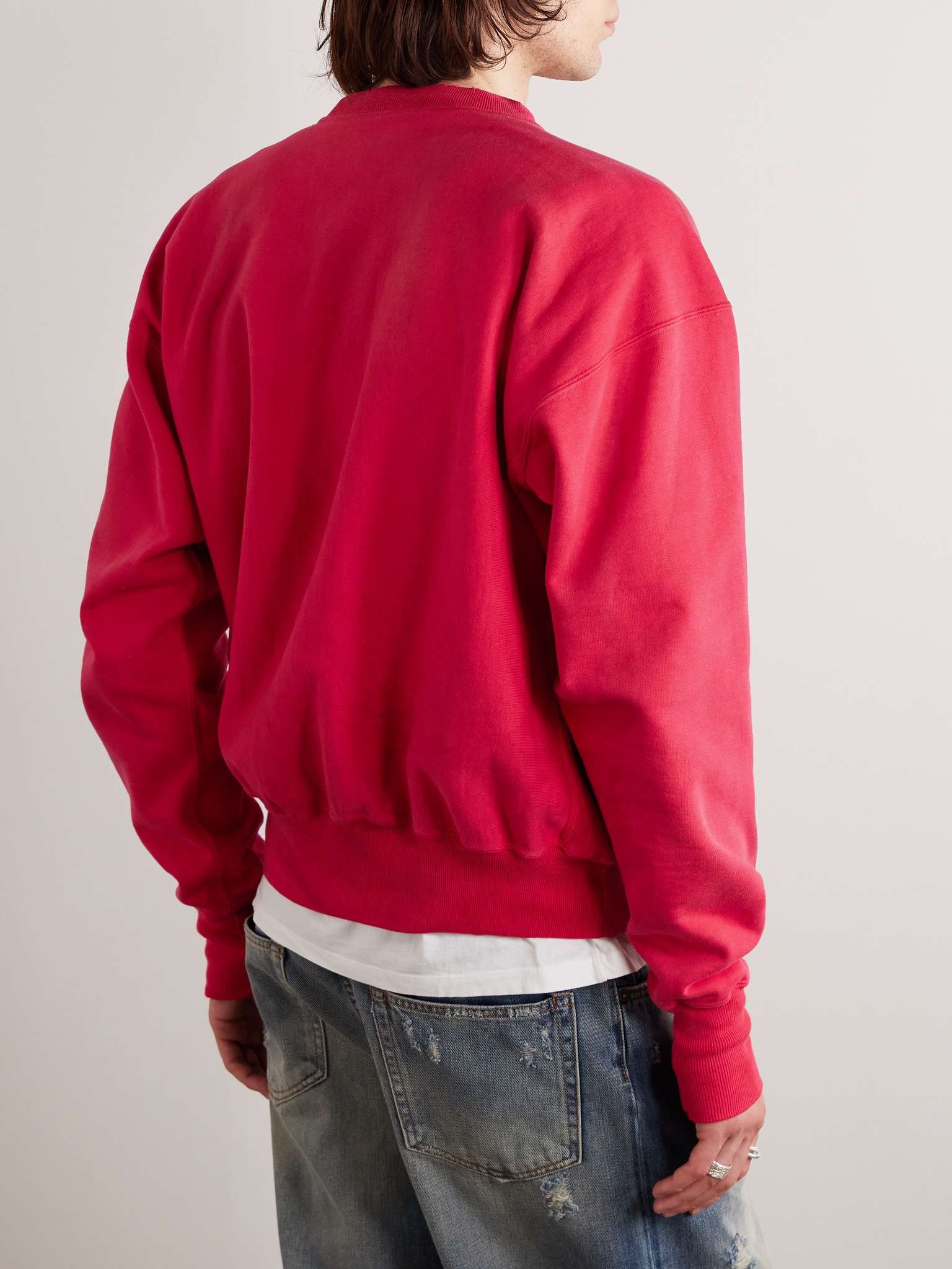Logo-Print Cotton-Blend Jersey Sweatshirt - 3
