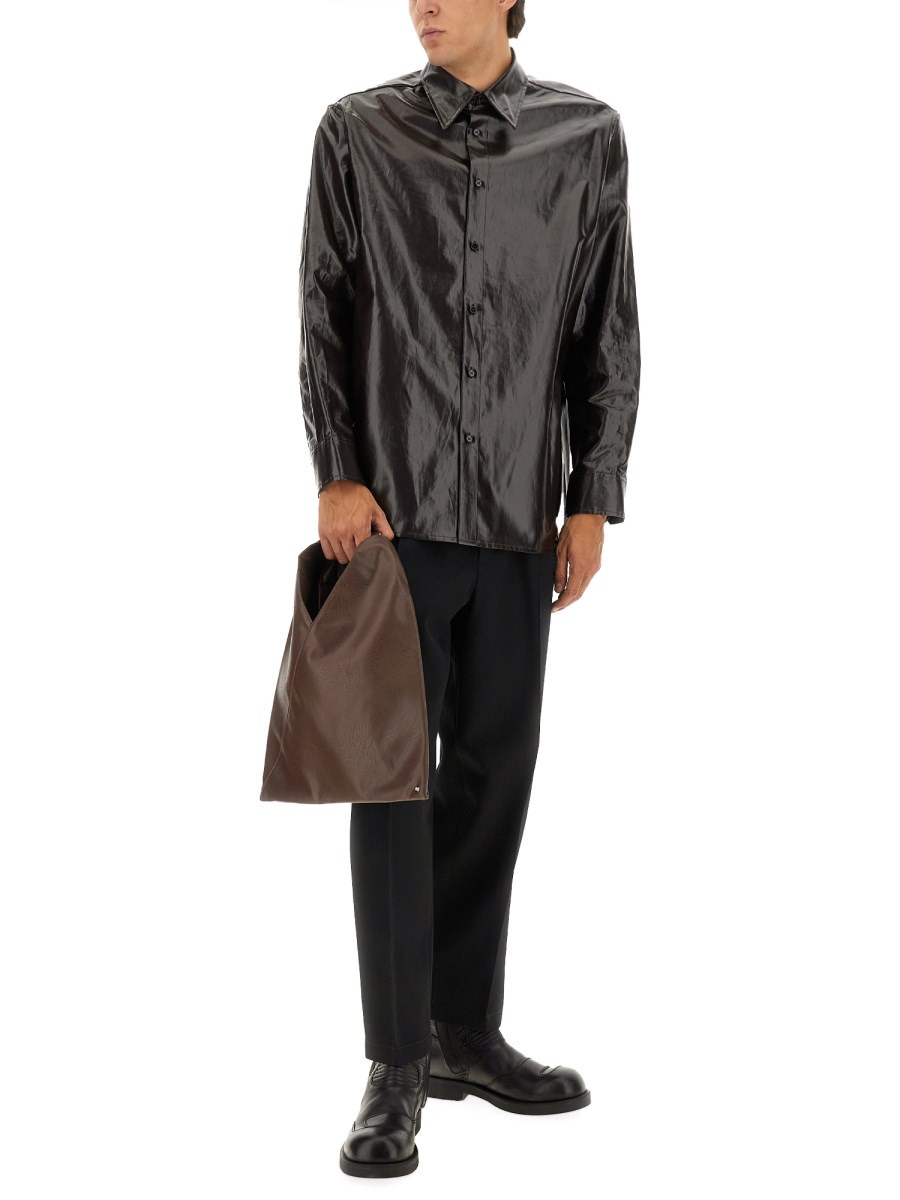 SHINY LINEN SHIRT - 2