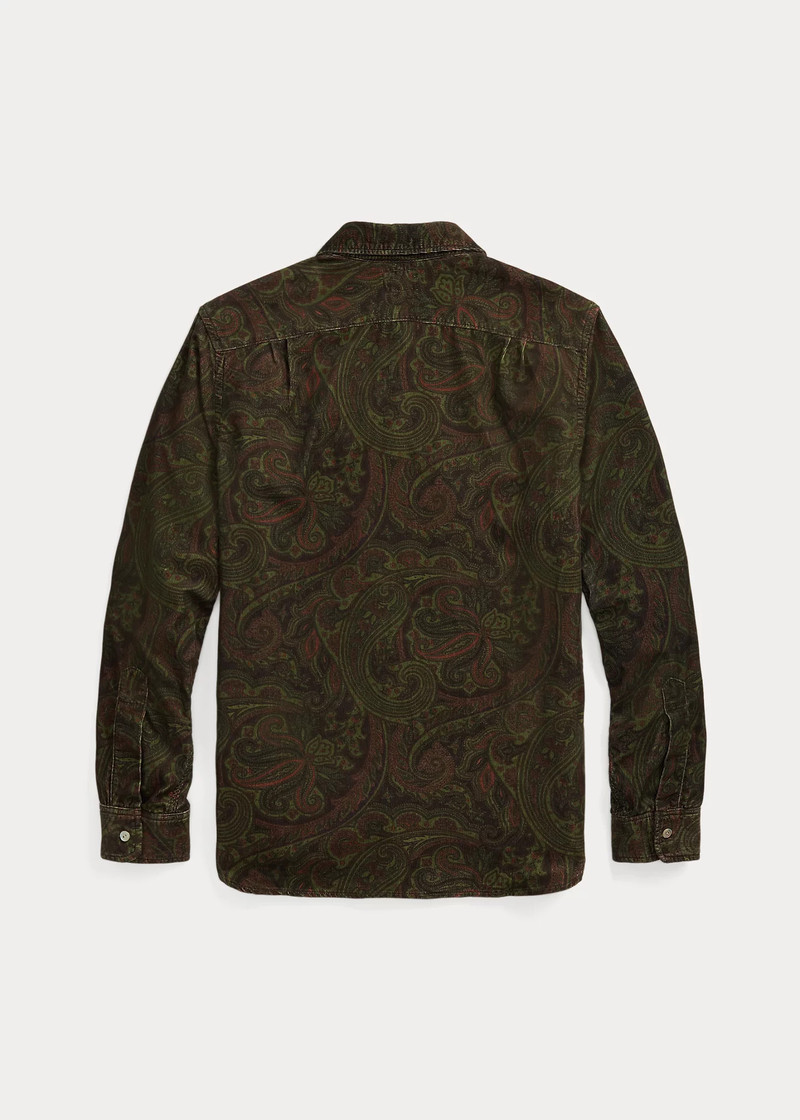 RRL by Ralph Lauren Paisley-Print Corduroy Workshirt outlook