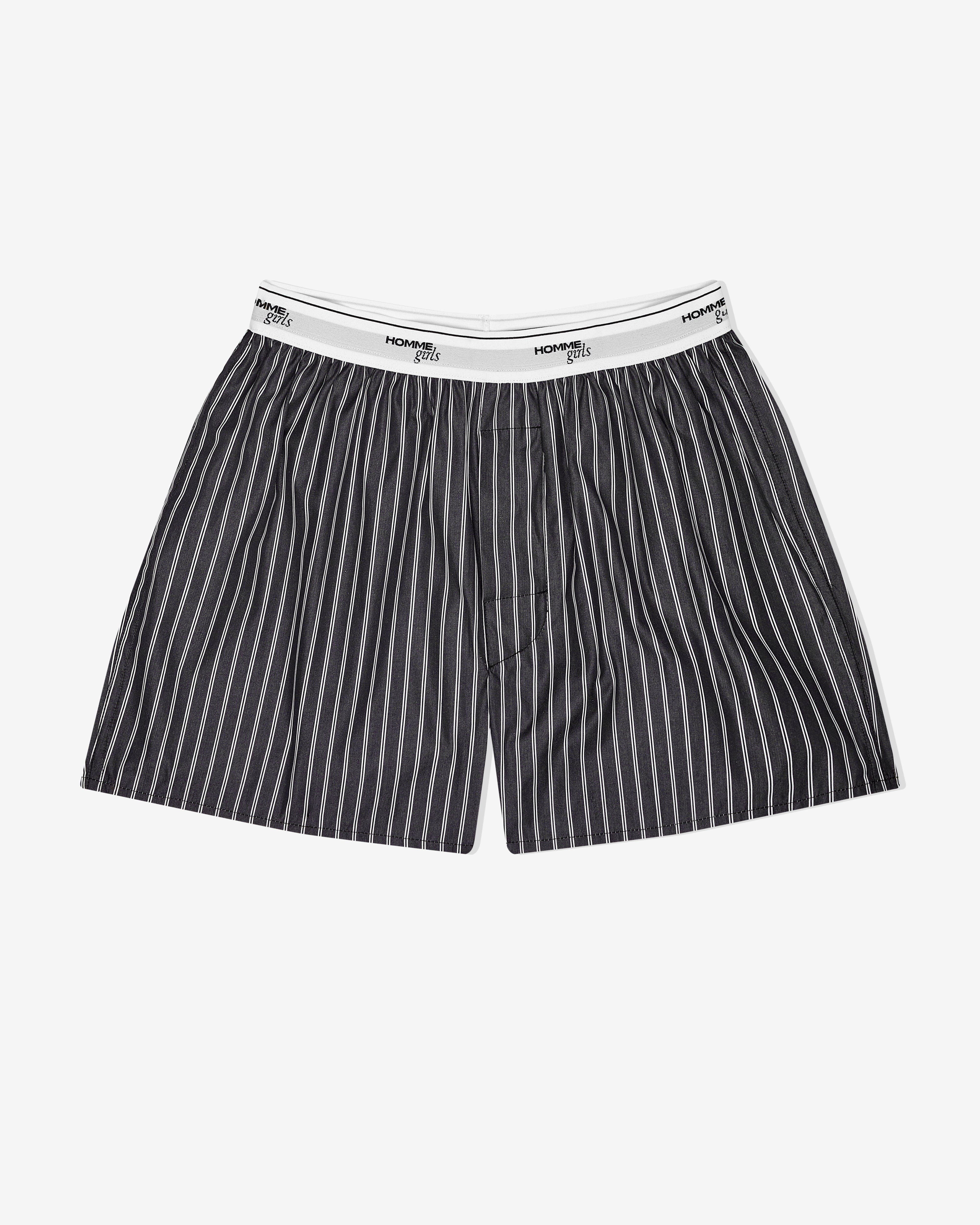 Hommegirls Boxers in Black White Stripe at Nordstrom - 2