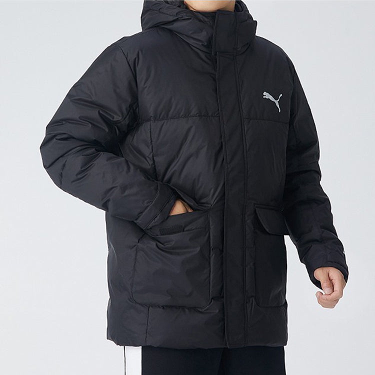 PUMA Protective Down Jacket 'Black White' 586604-01 - 3