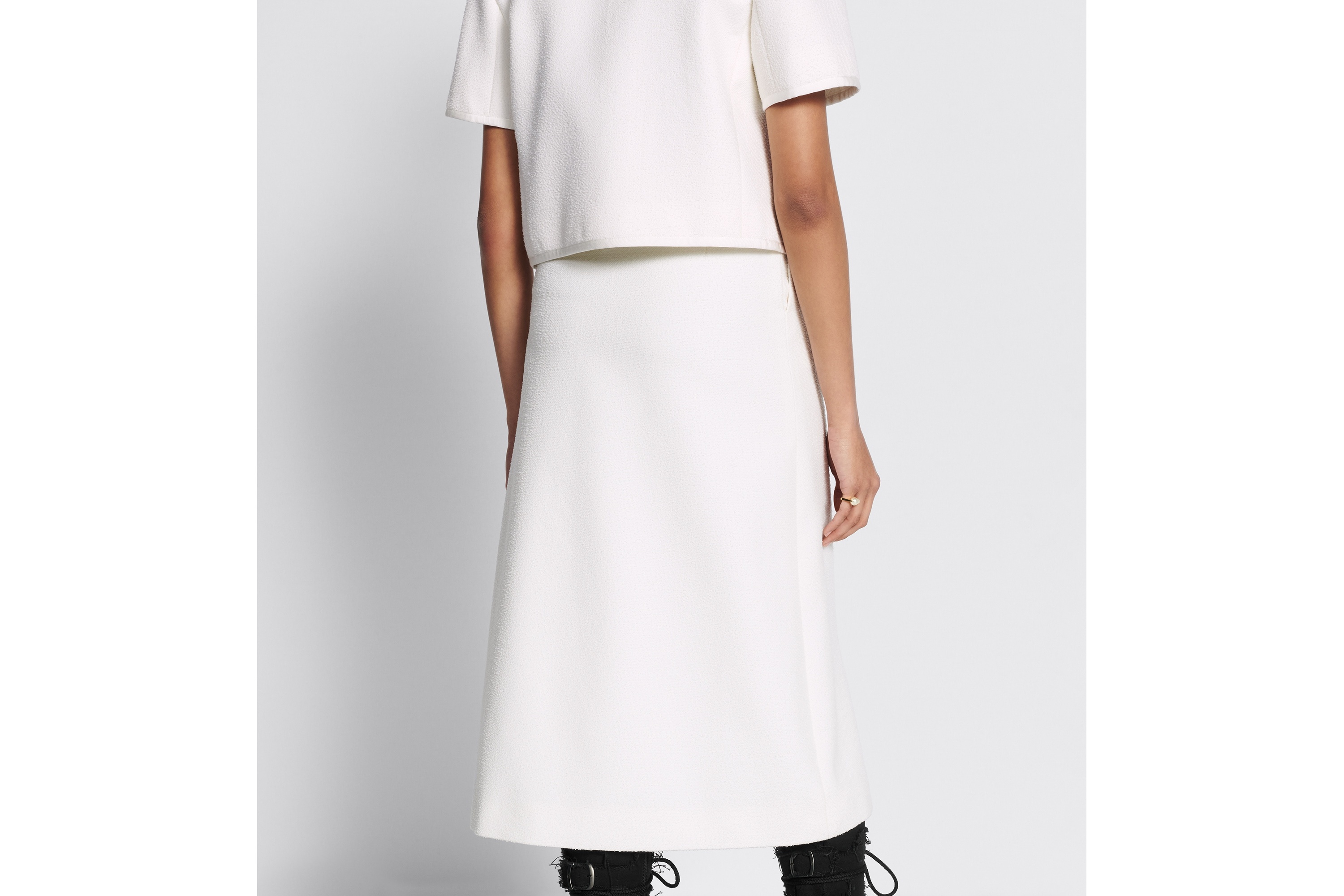 Flared Mid-Length Skirt - 5