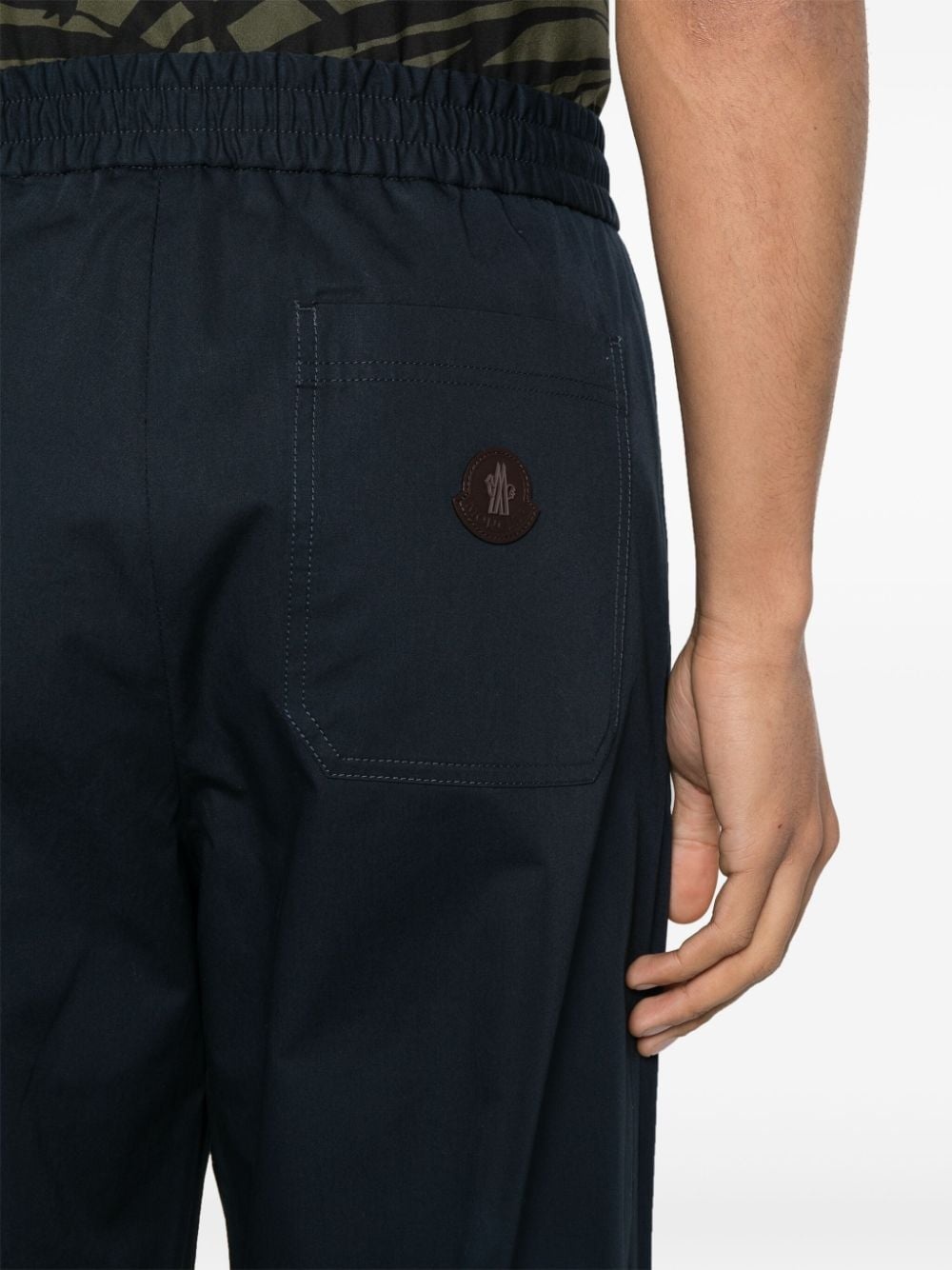 logo-appliquÃ© gabardine track pants - 5