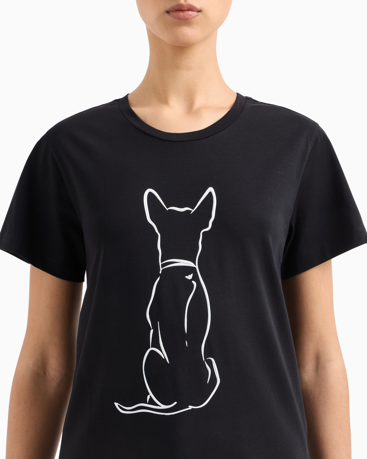 WE LOVE DOGS #27 STRETCH-JERSEY T-SHIRT - 5
