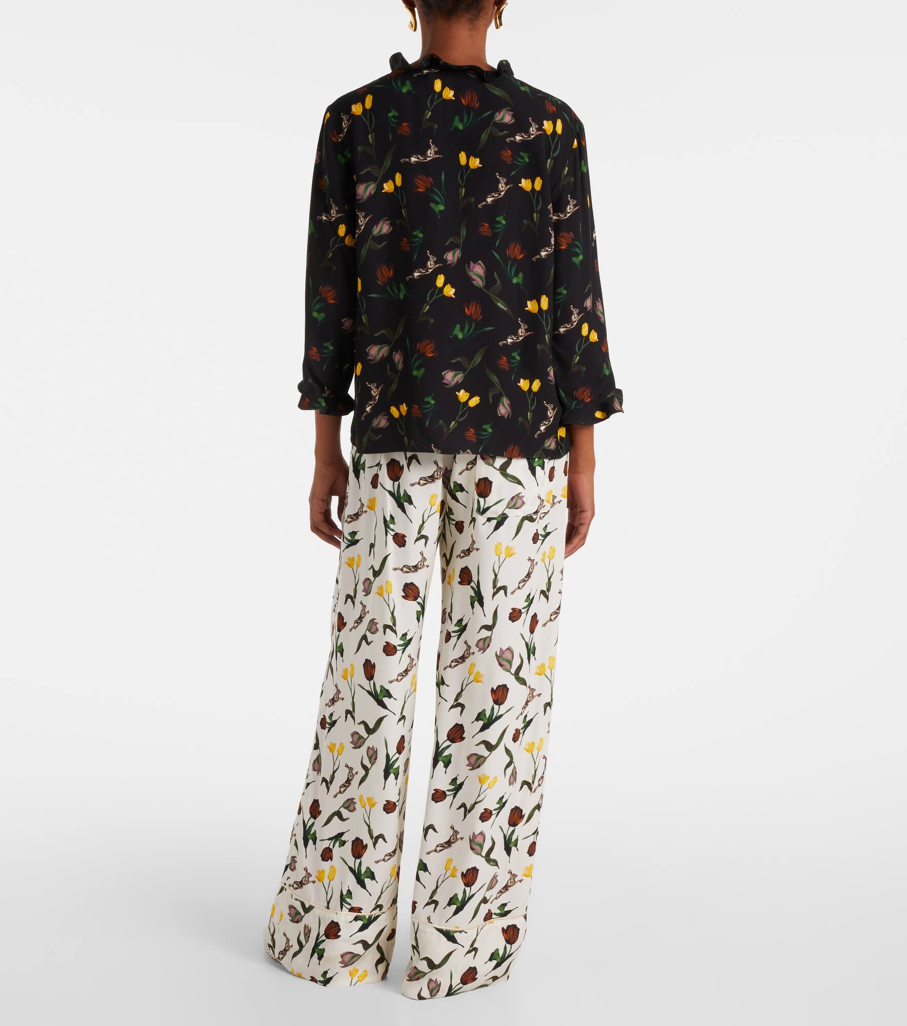 Ruffled floral top - 3