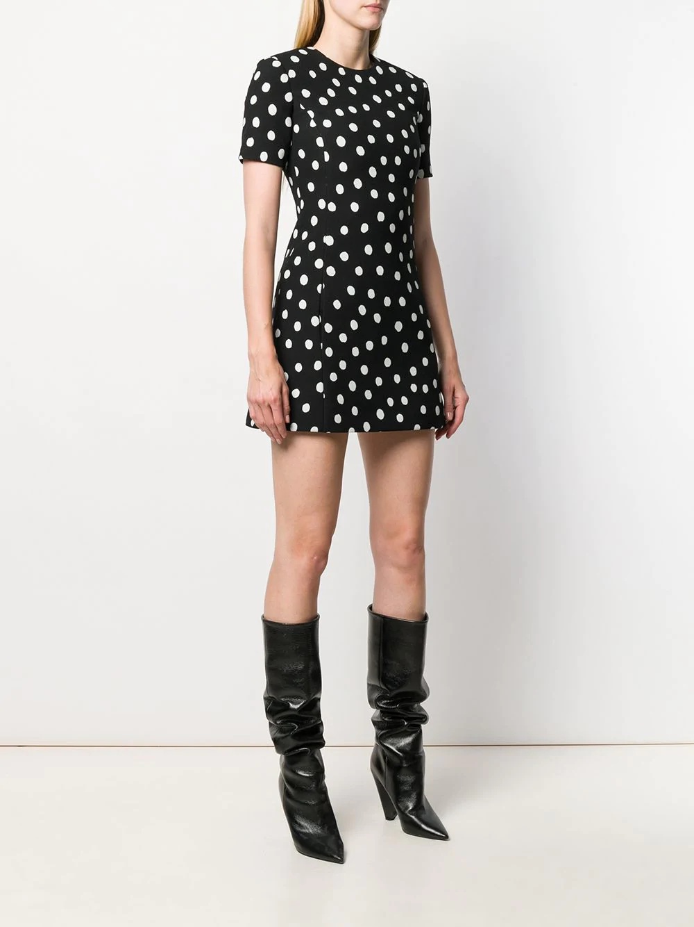 polka-dot mini dress - 3