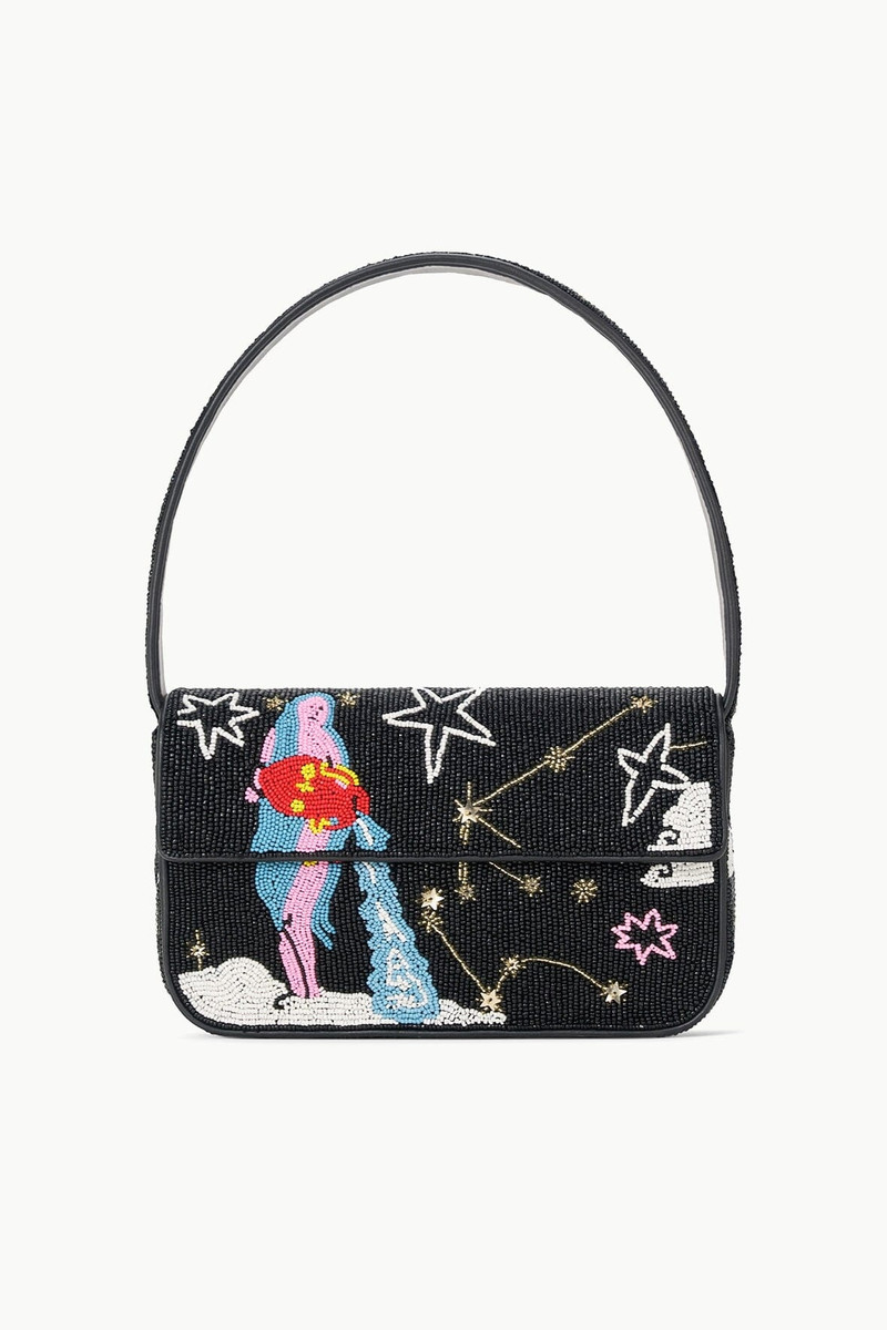 STAUD TOMMY BEADED BAG AQUARIUS 1