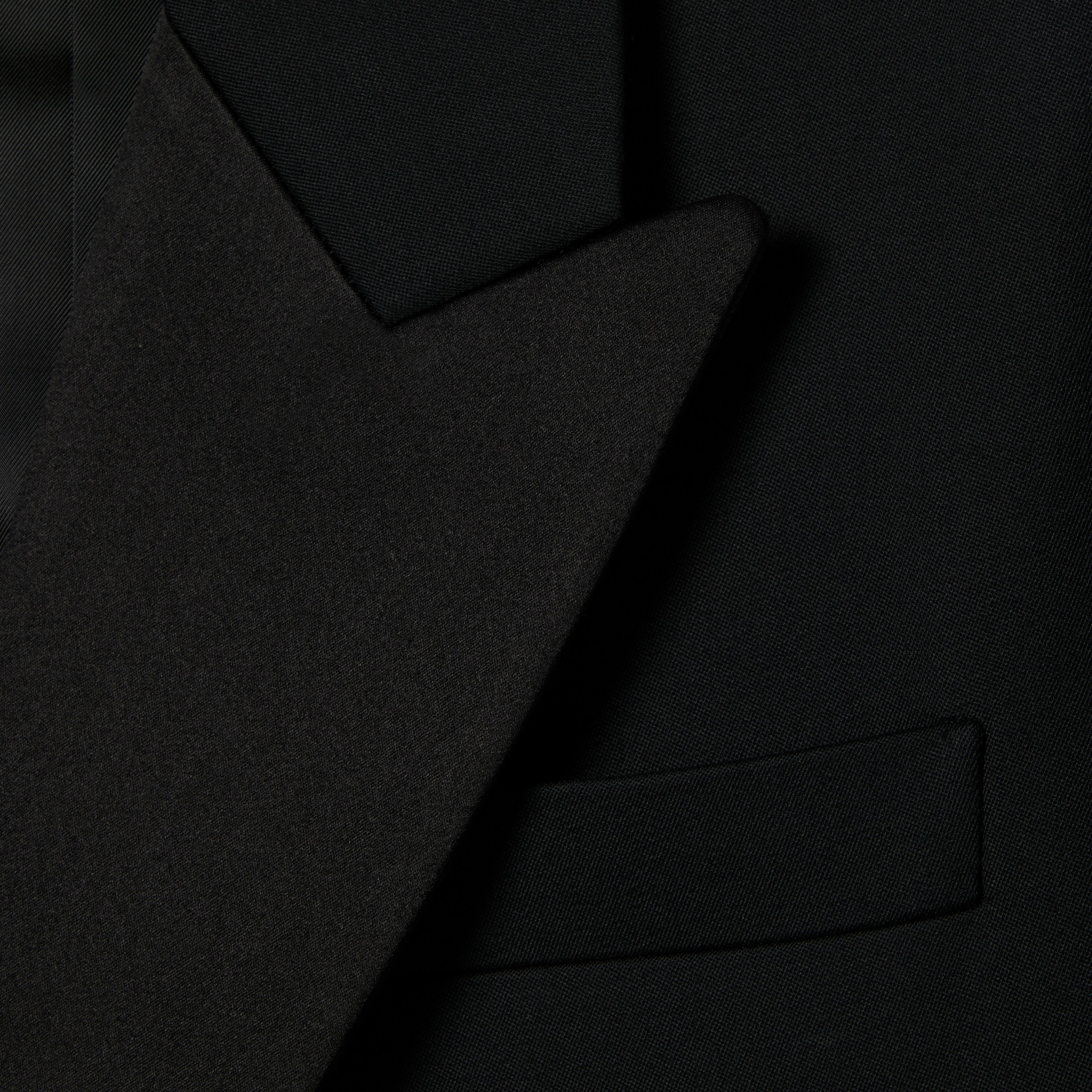 Double wool and satin coat - 6