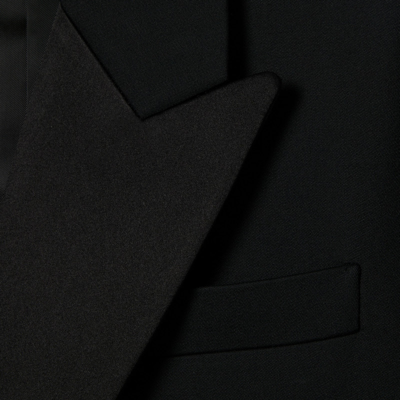 Double wool and satin coat 6