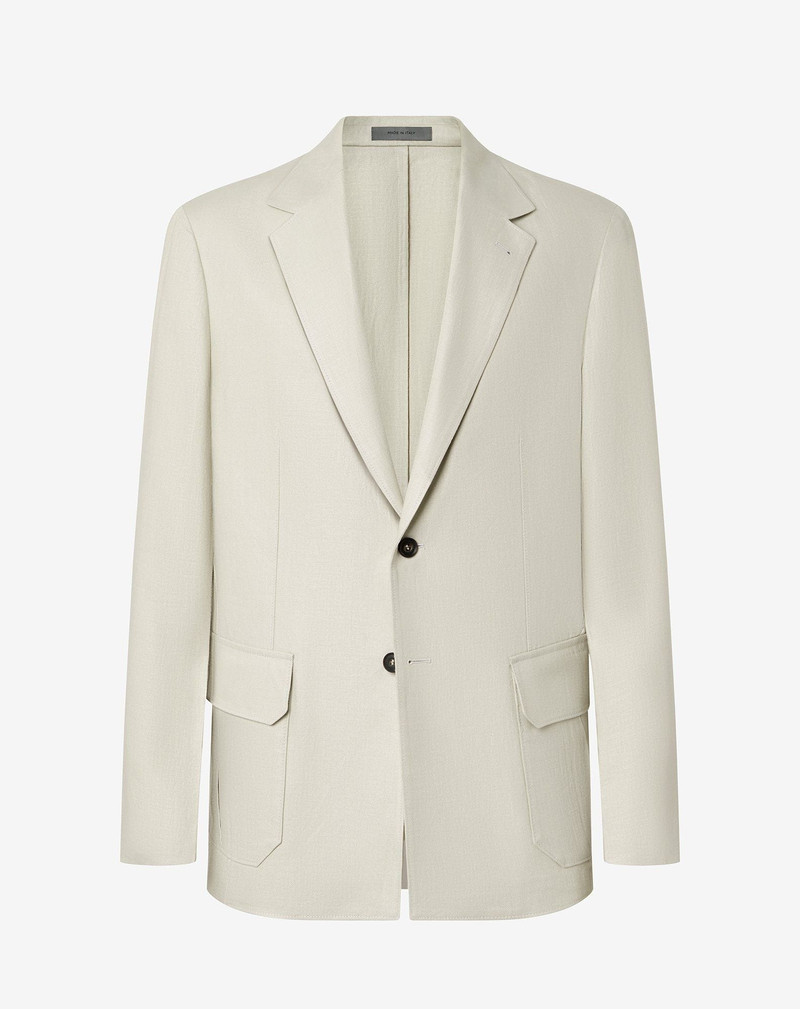 Ivory pure linen jacket 1