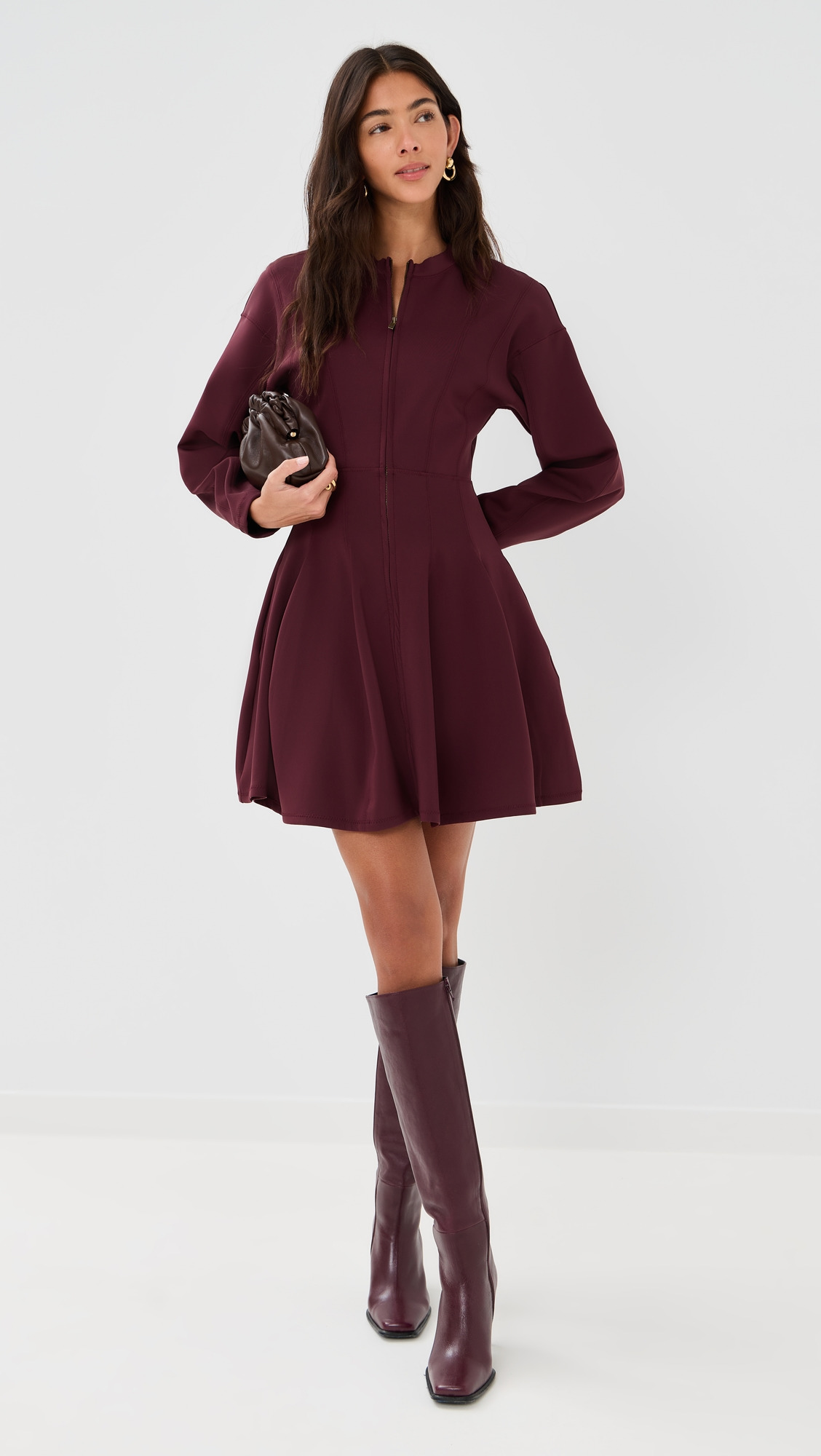 Ansel Mini Dress with Zipper Front - 4