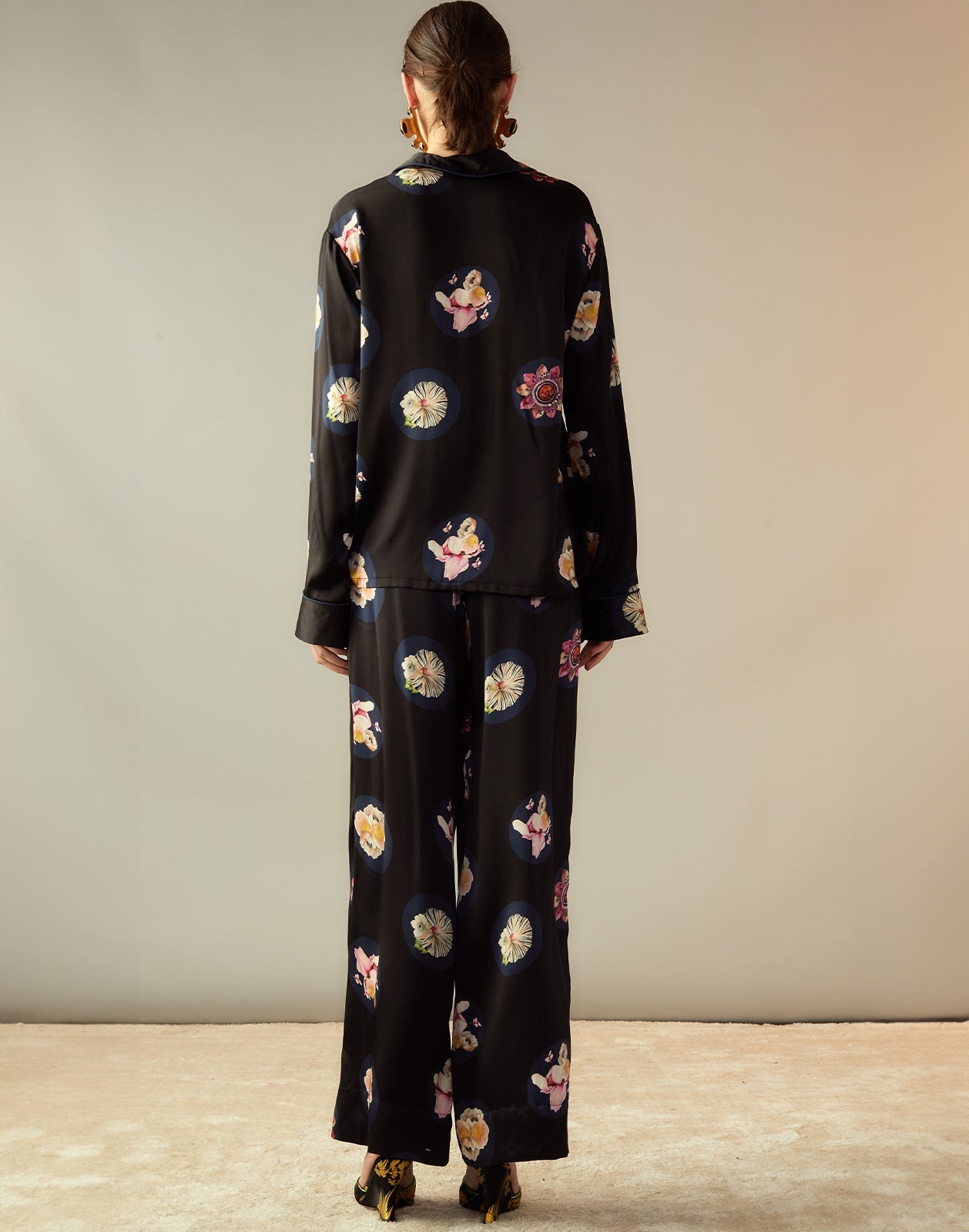 Moonlit Petal Silk Pant - 5