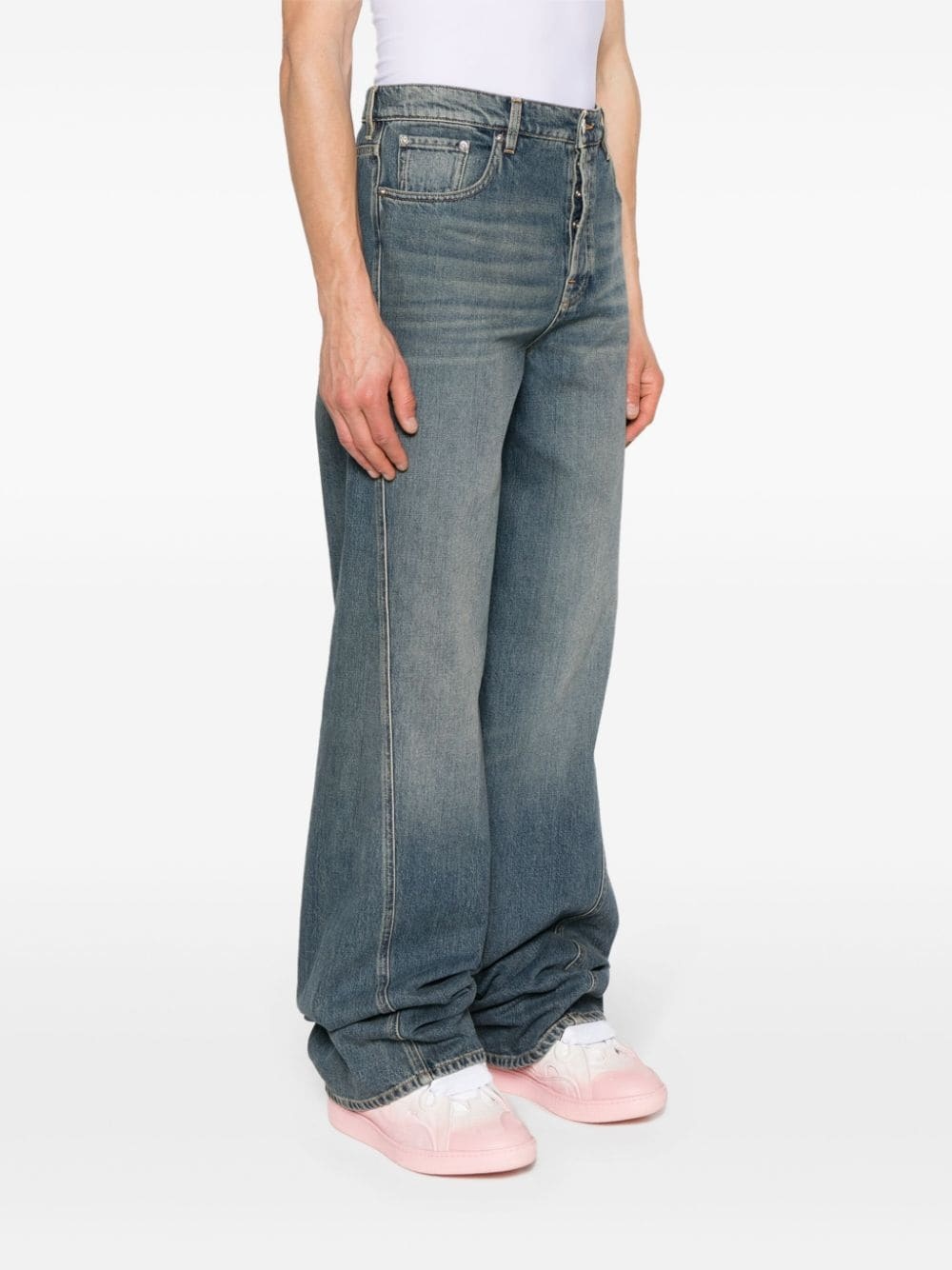 mid-rise straight-leg jeans - 3