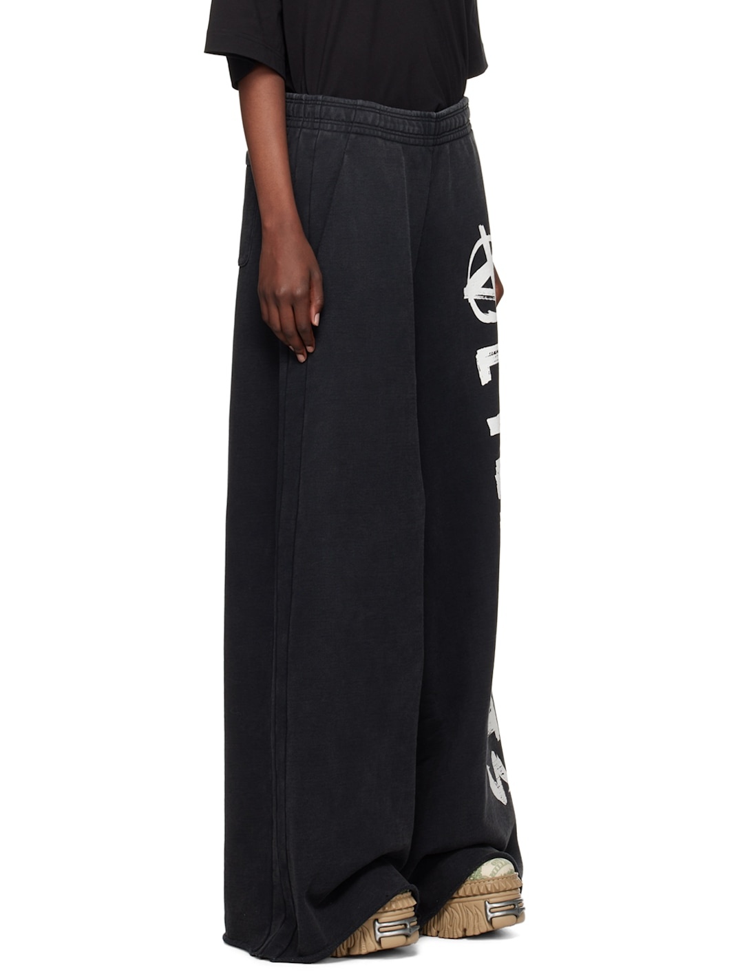Black Anarchy Sweatpants - 2