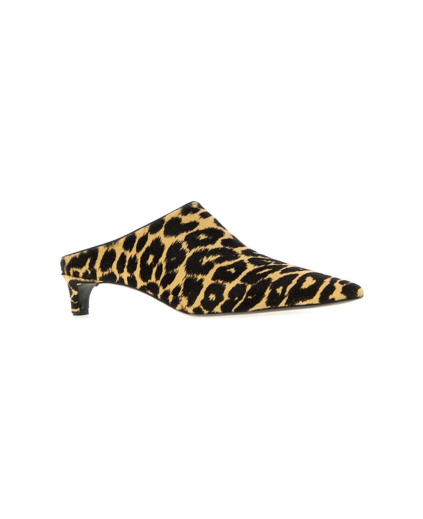 Printed Calf Hair Mules - 2