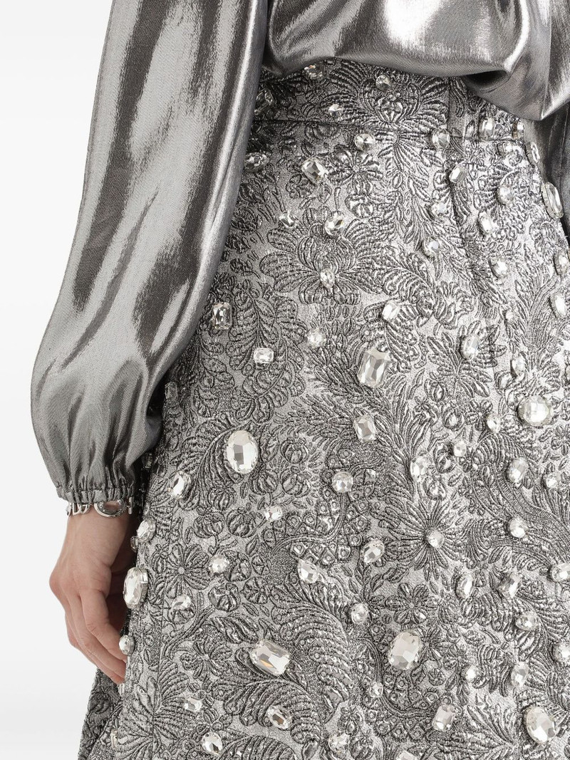 crystal-embellished midi skirt 5