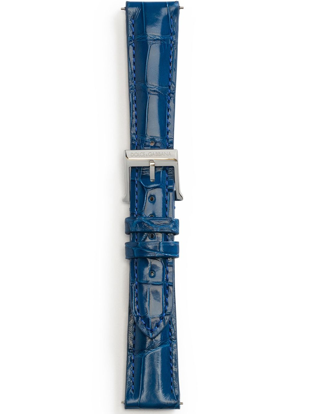 logo-embossed watch strap - 1