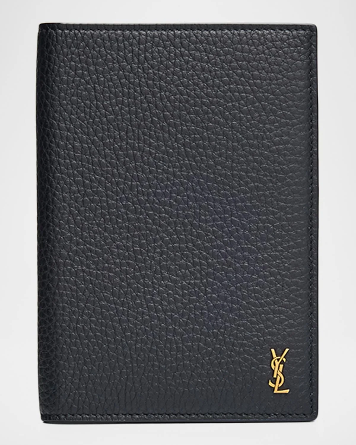 Men's Tiny Cassandre YSL Passport Case in Grained Leather - 1