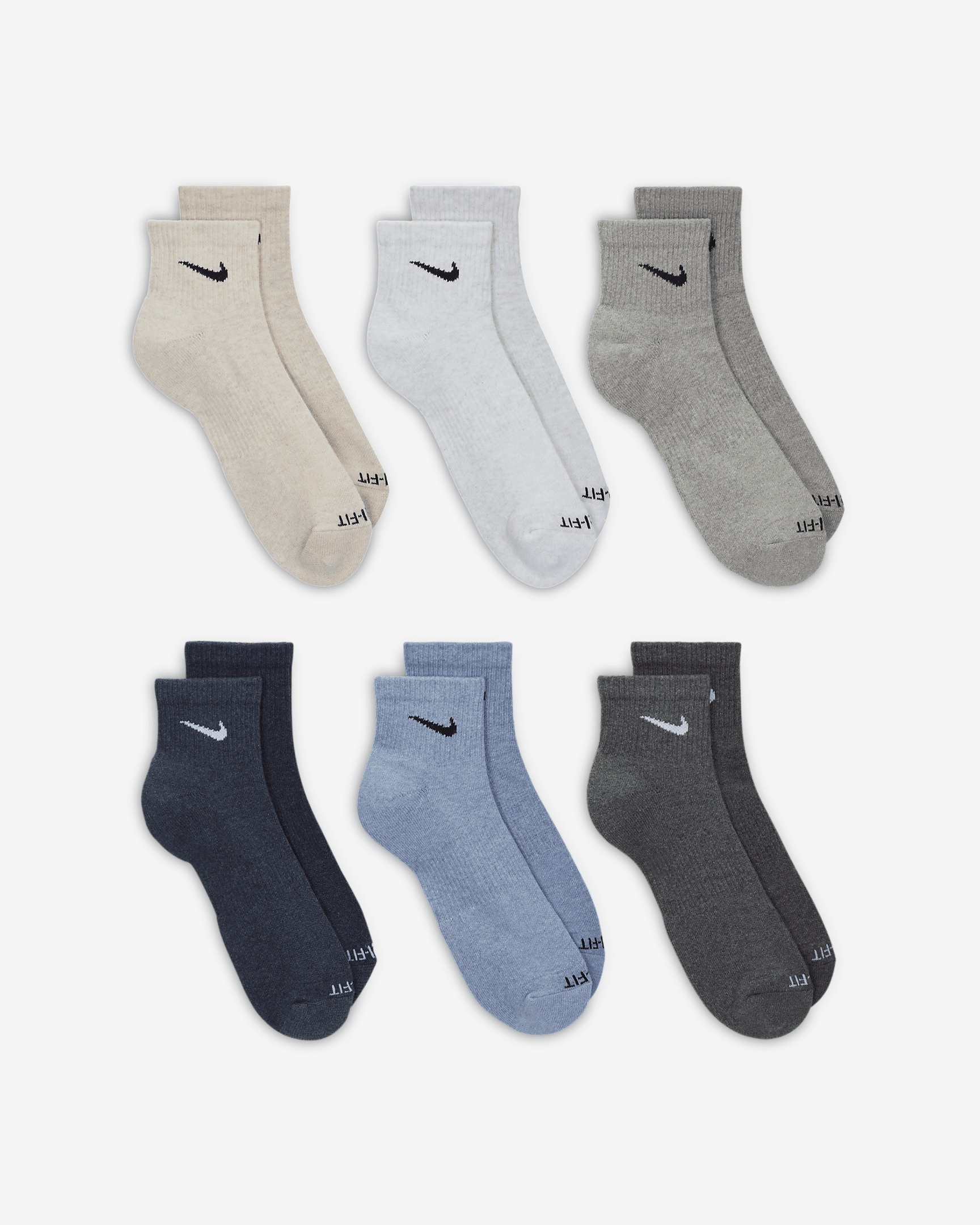 Nike Everyday Plus Cushioned Training Ankle Socks (6 Pairs) - 3