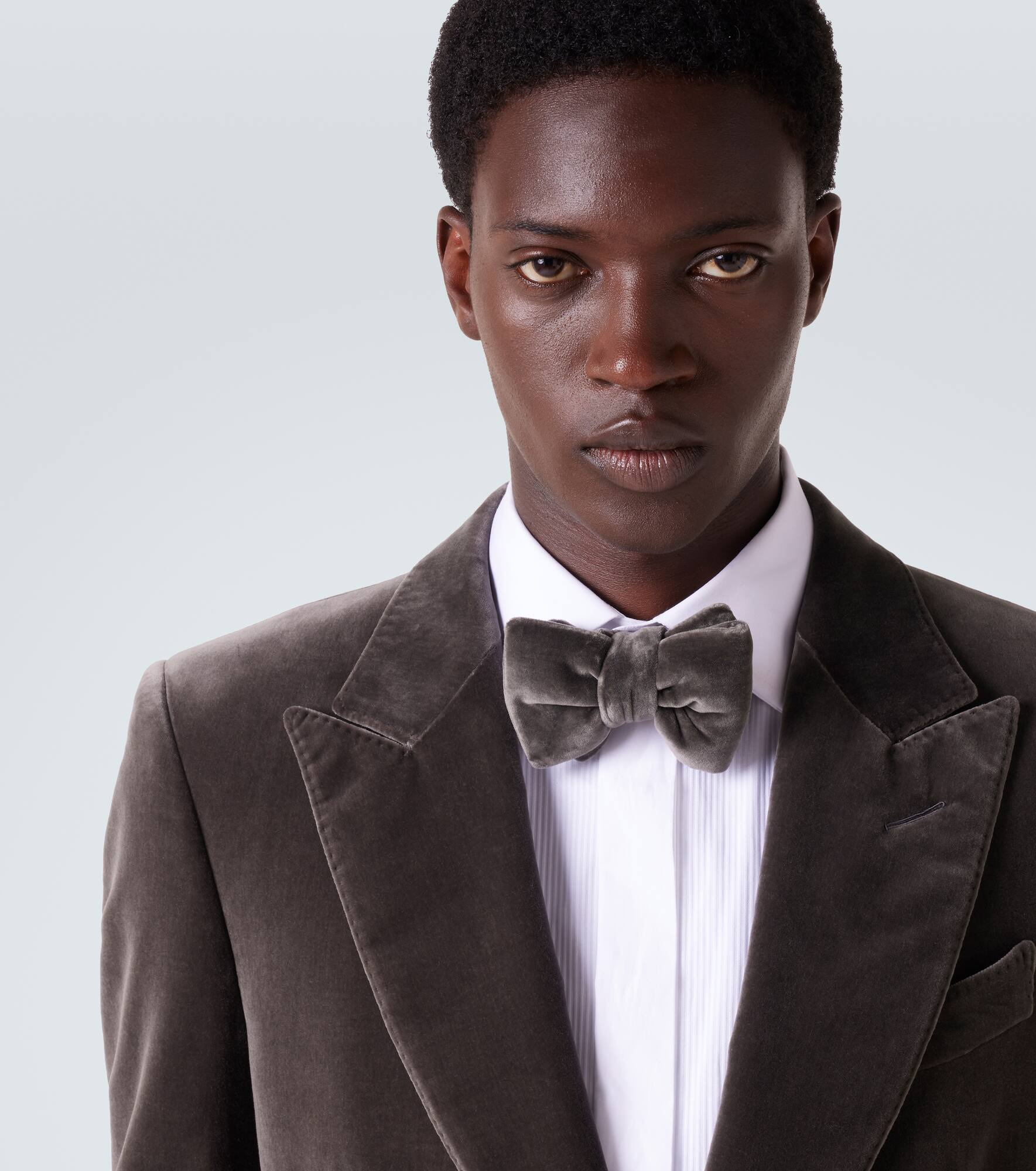 Cotton velvet bow tie - 2
