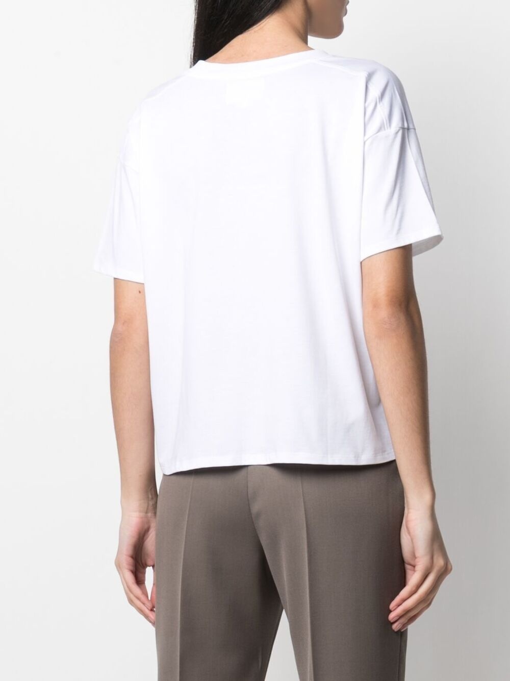v-neck boxy T-shirt - 4